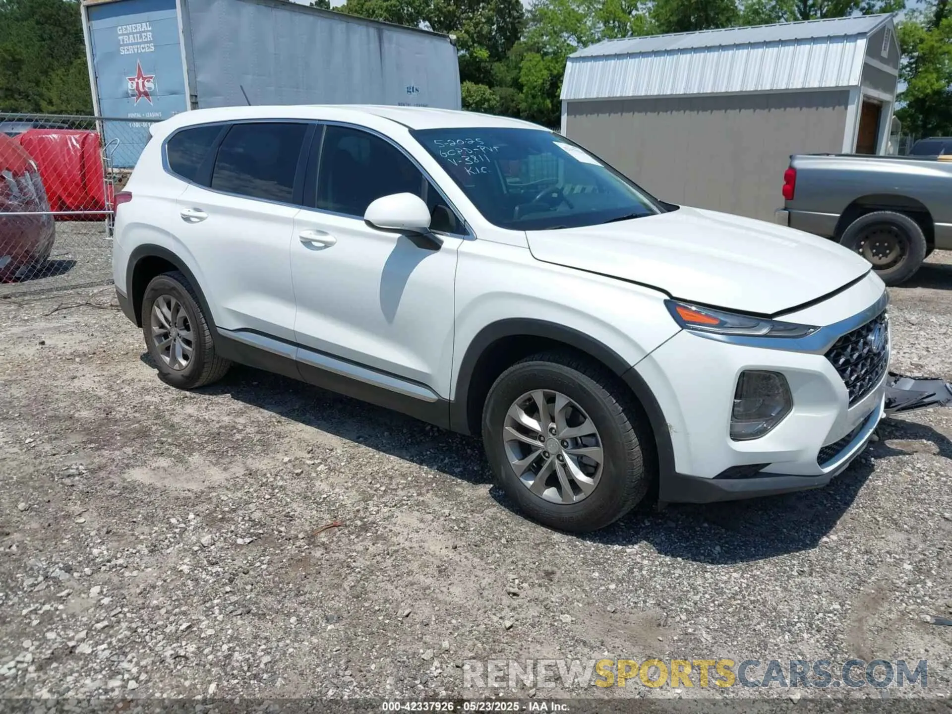 1 fotografías del automóvil dañado 5NMS23AD0KH013811 HYUNDAI SANTA FE 2019
