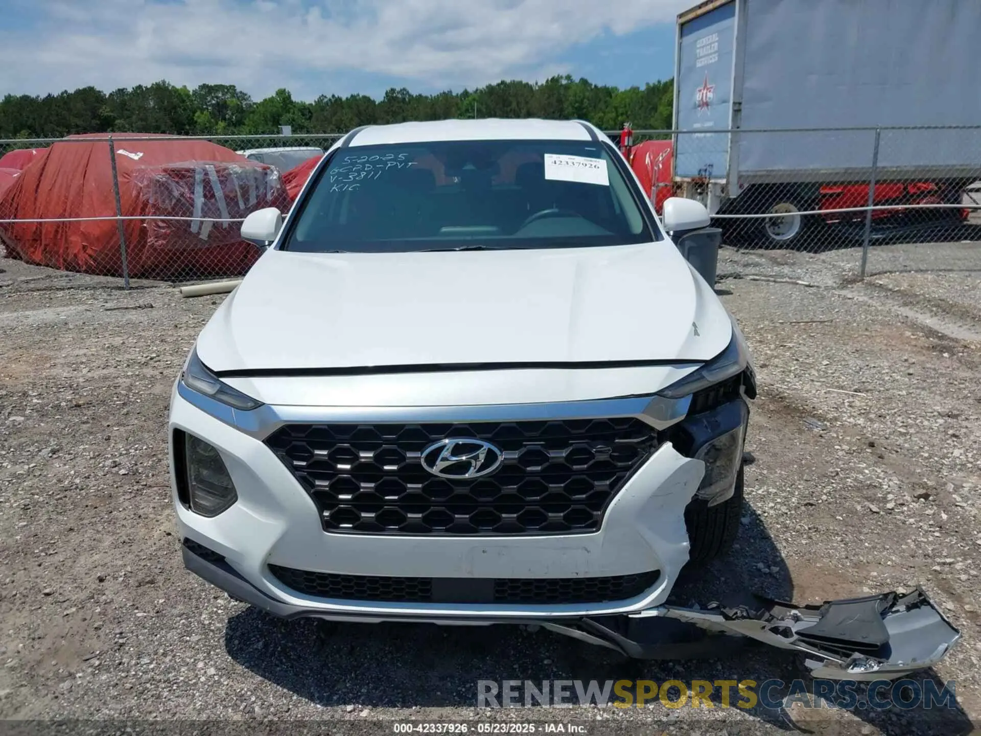 12 fotografías del automóvil dañado 5NMS23AD0KH013811 HYUNDAI SANTA FE 2019