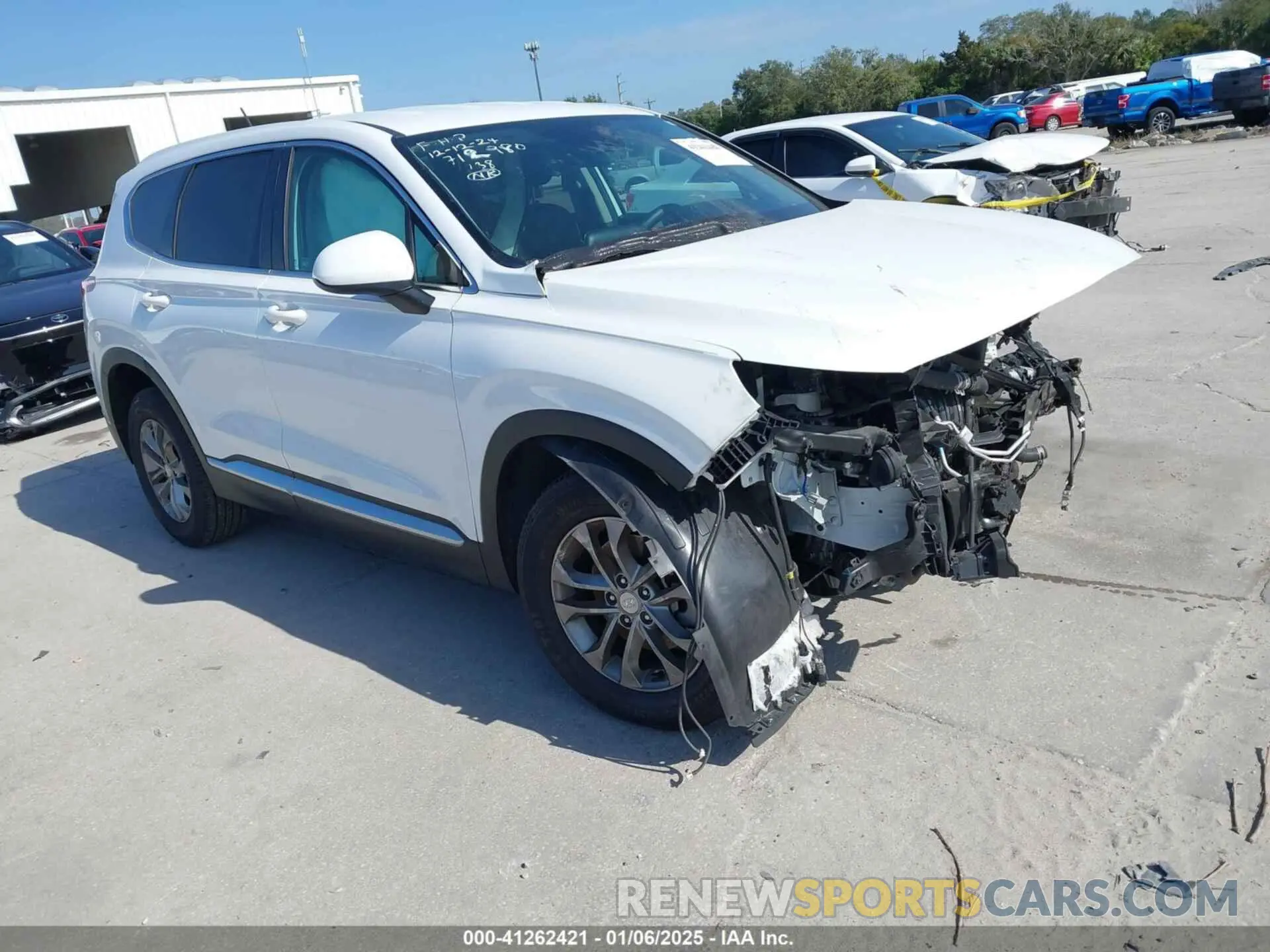 1 fotografías del automóvil dañado 5NMS23AD0KH050700 HYUNDAI SANTA FE 2019