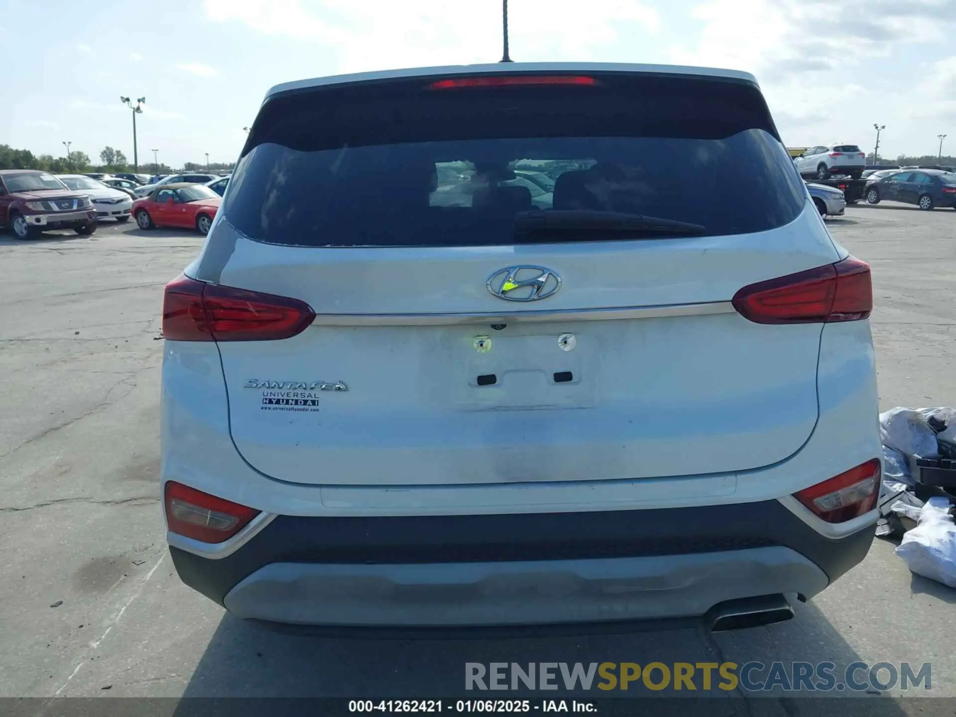 15 fotografías del automóvil dañado 5NMS23AD0KH050700 HYUNDAI SANTA FE 2019