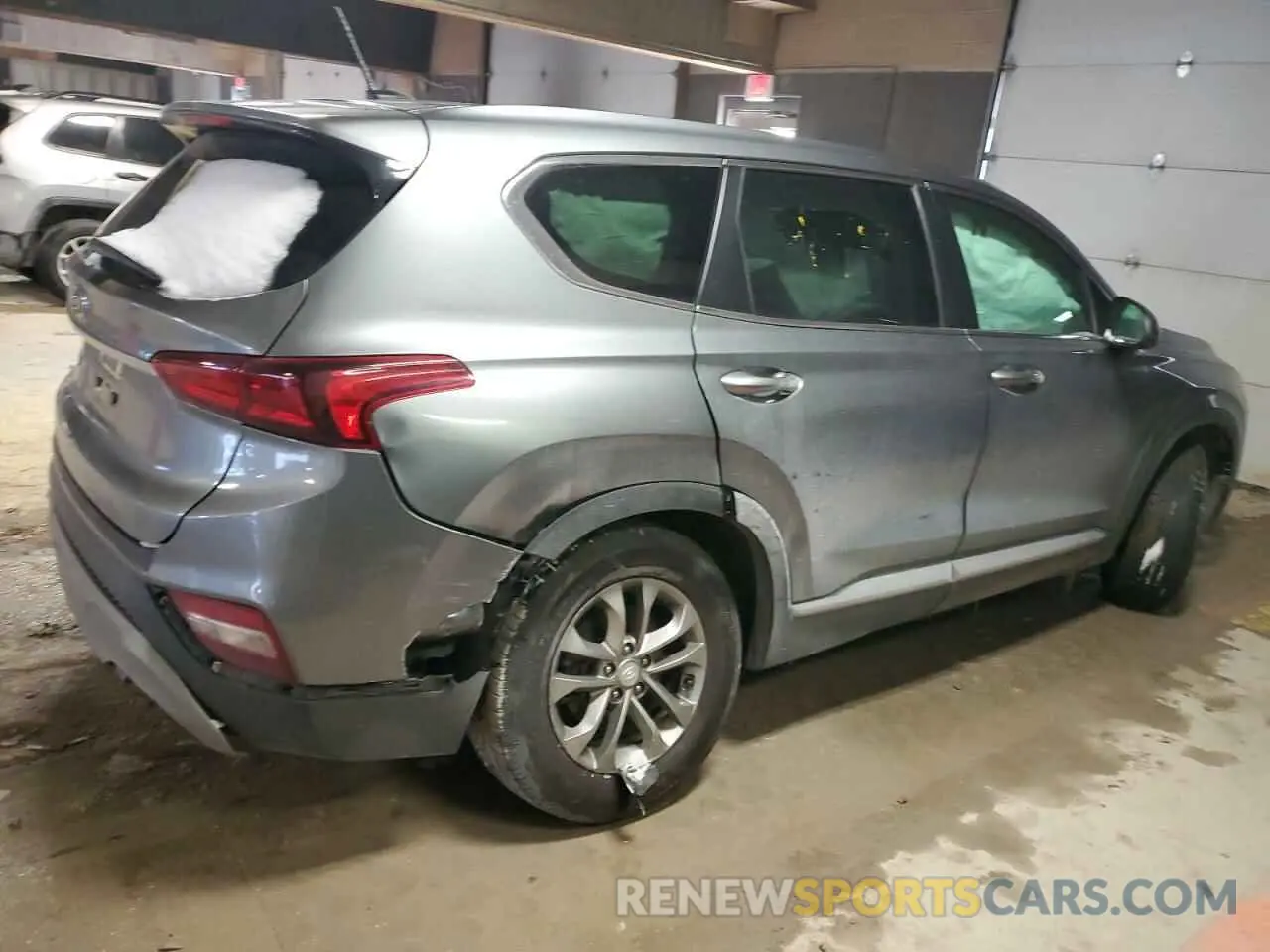 3 fotografías del automóvil dañado 5NMS23AD0KH079064 HYUNDAI SANTA FE 2019