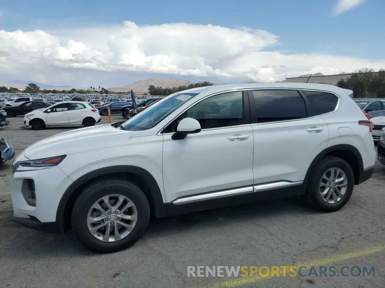 1 fotografías del automóvil dañado 5NMS23AD2KH100402 HYUNDAI SANTA FE 2019