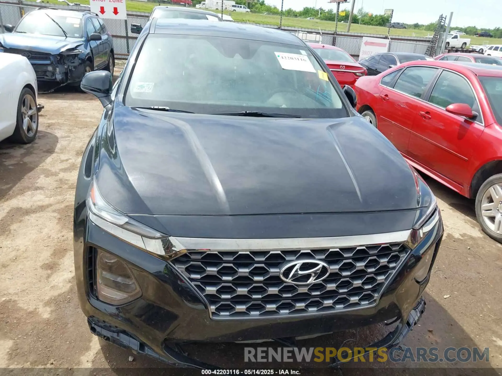 12 fotografías del automóvil dañado 5NMS23AD3KH016699 HYUNDAI SANTA FE 2019
