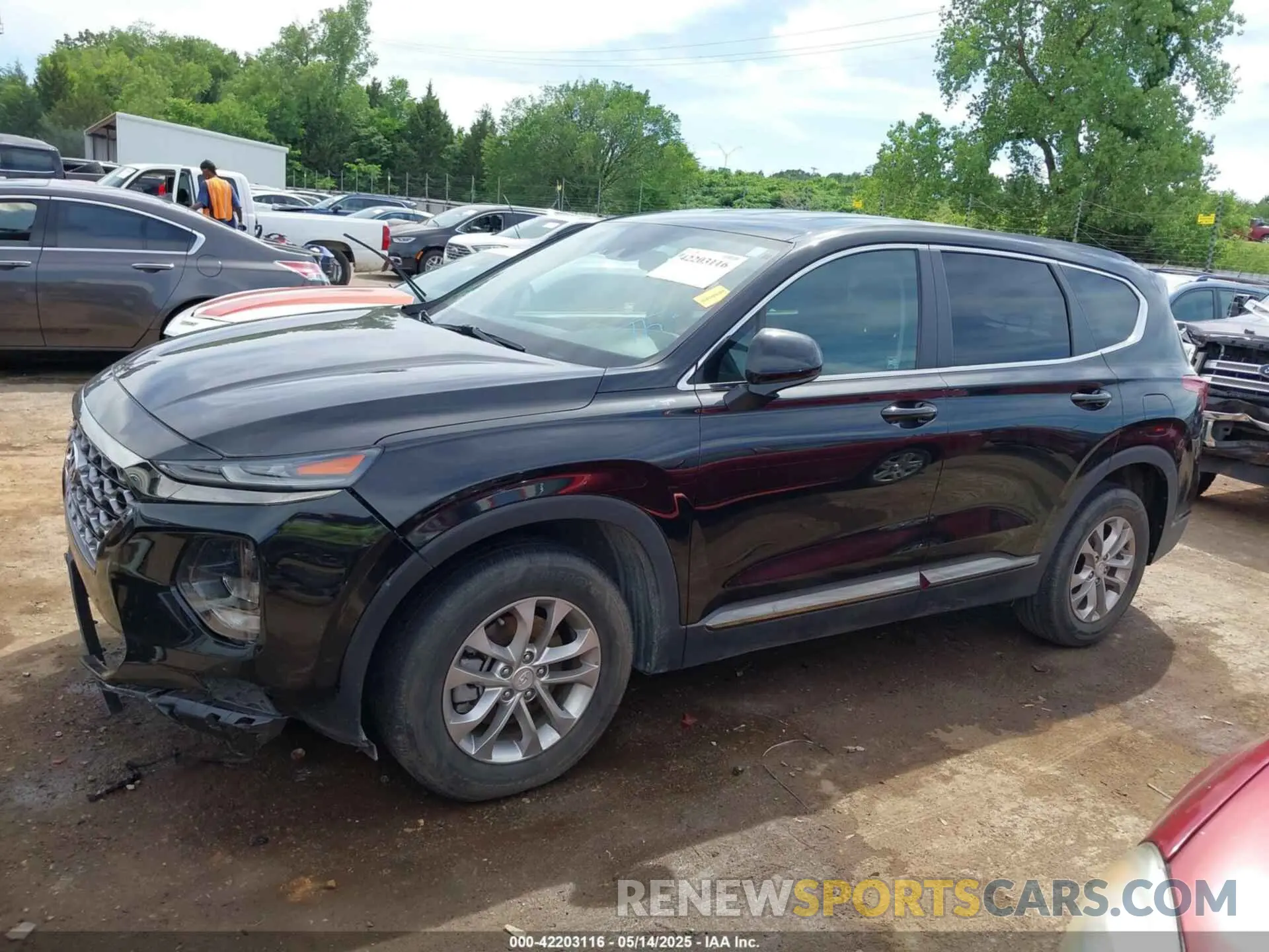 14 fotografías del automóvil dañado 5NMS23AD3KH016699 HYUNDAI SANTA FE 2019