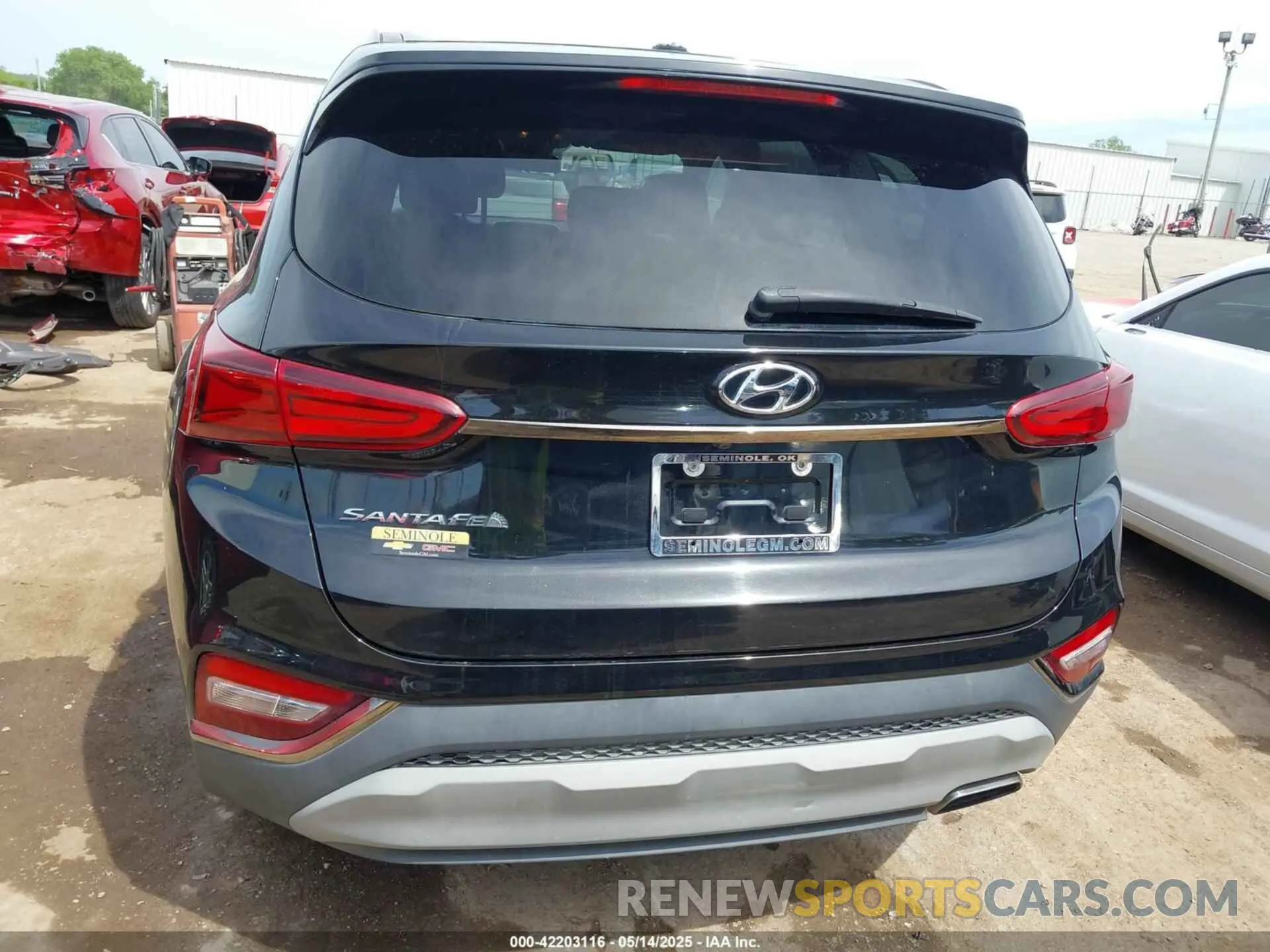 16 fotografías del automóvil dañado 5NMS23AD3KH016699 HYUNDAI SANTA FE 2019