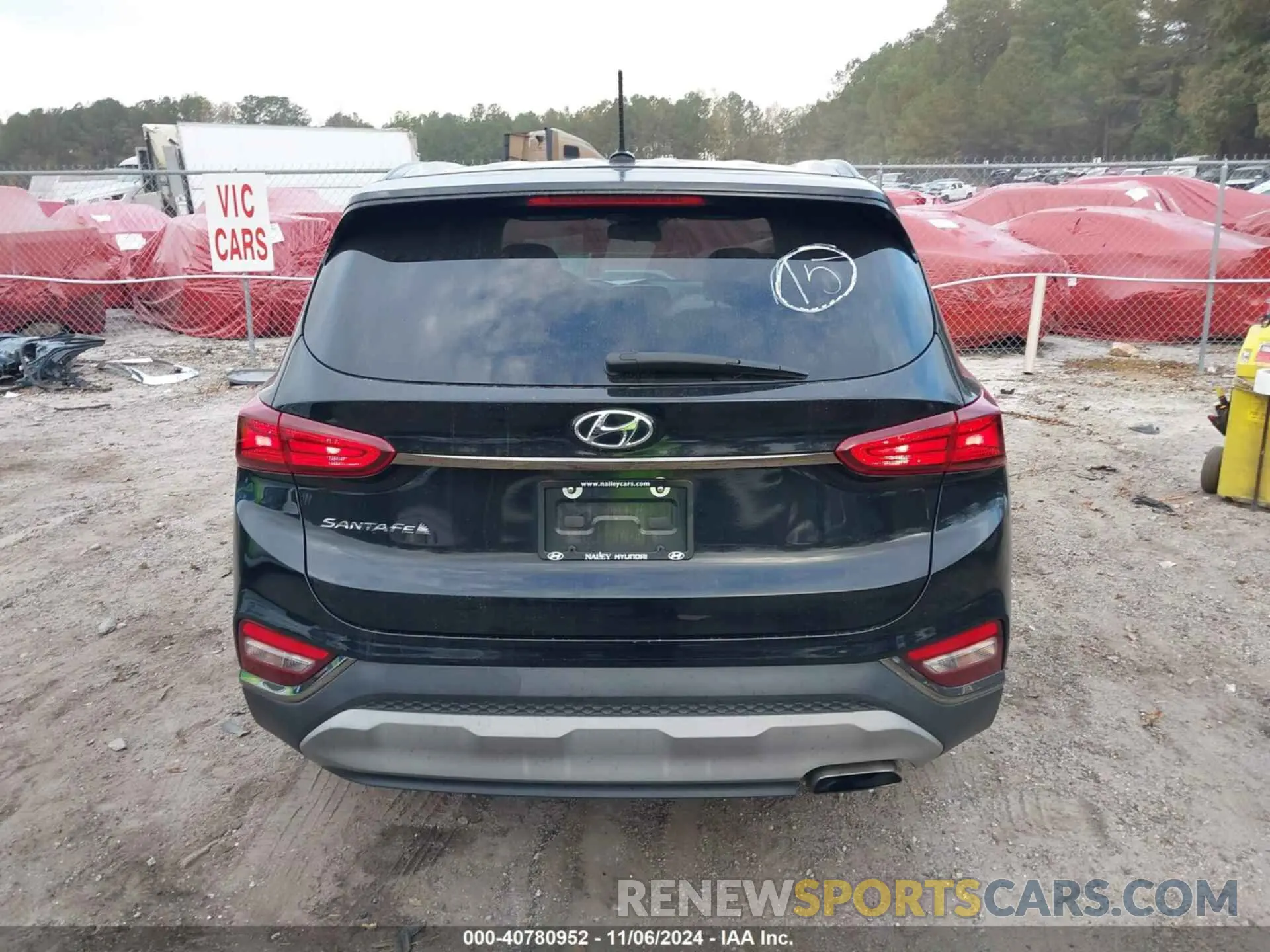 16 fotografías del automóvil dañado 5NMS23AD3KH064655 HYUNDAI SANTA FE 2019