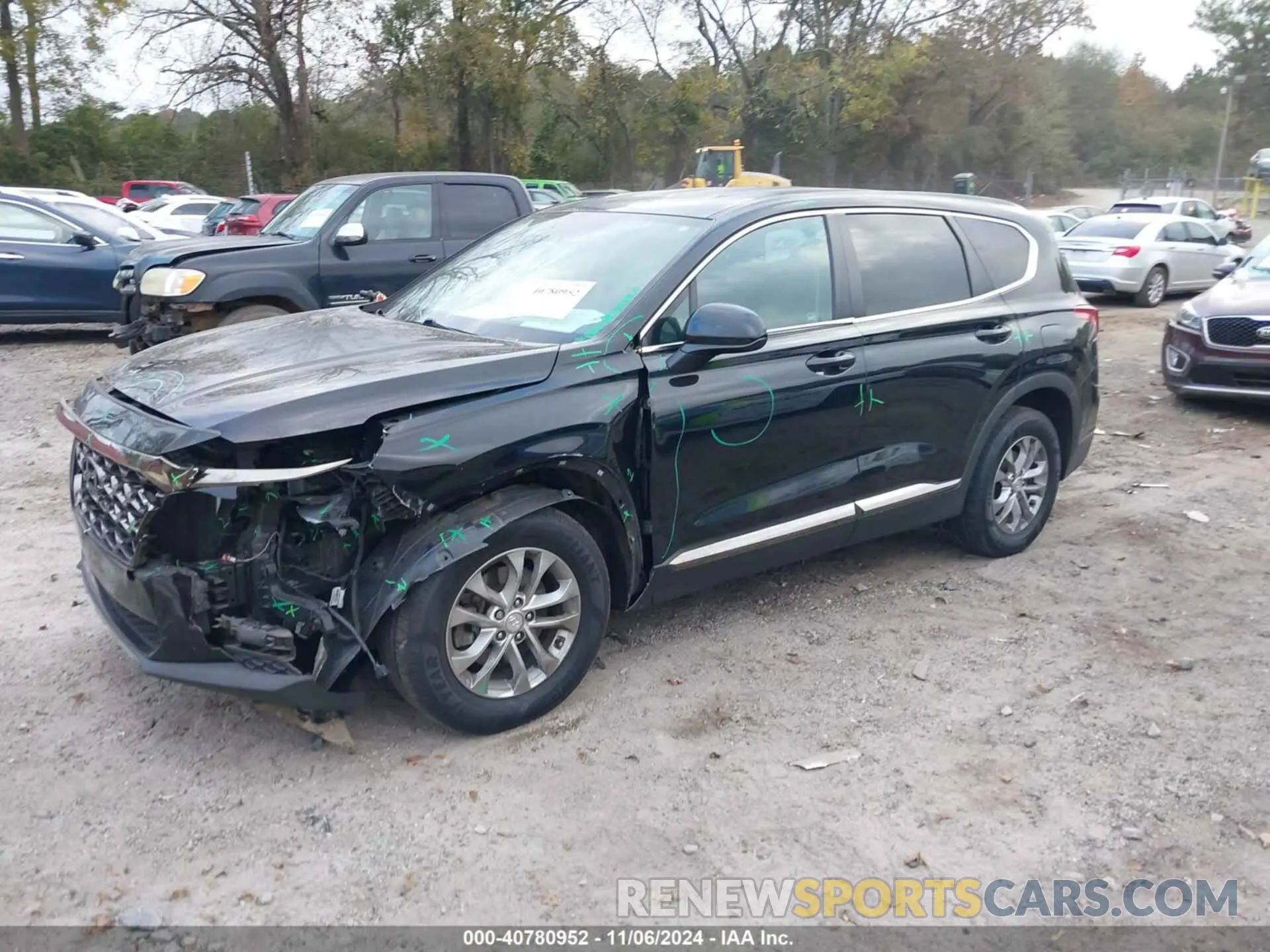 2 fotografías del automóvil dañado 5NMS23AD3KH064655 HYUNDAI SANTA FE 2019