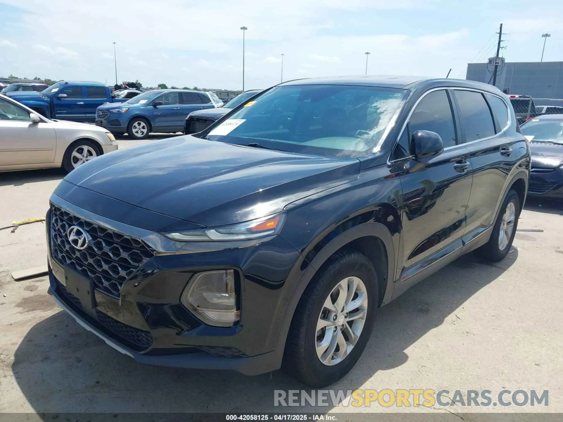 2 fotografías del automóvil dañado 5NMS23AD3KH129780 HYUNDAI SANTA FE 2019