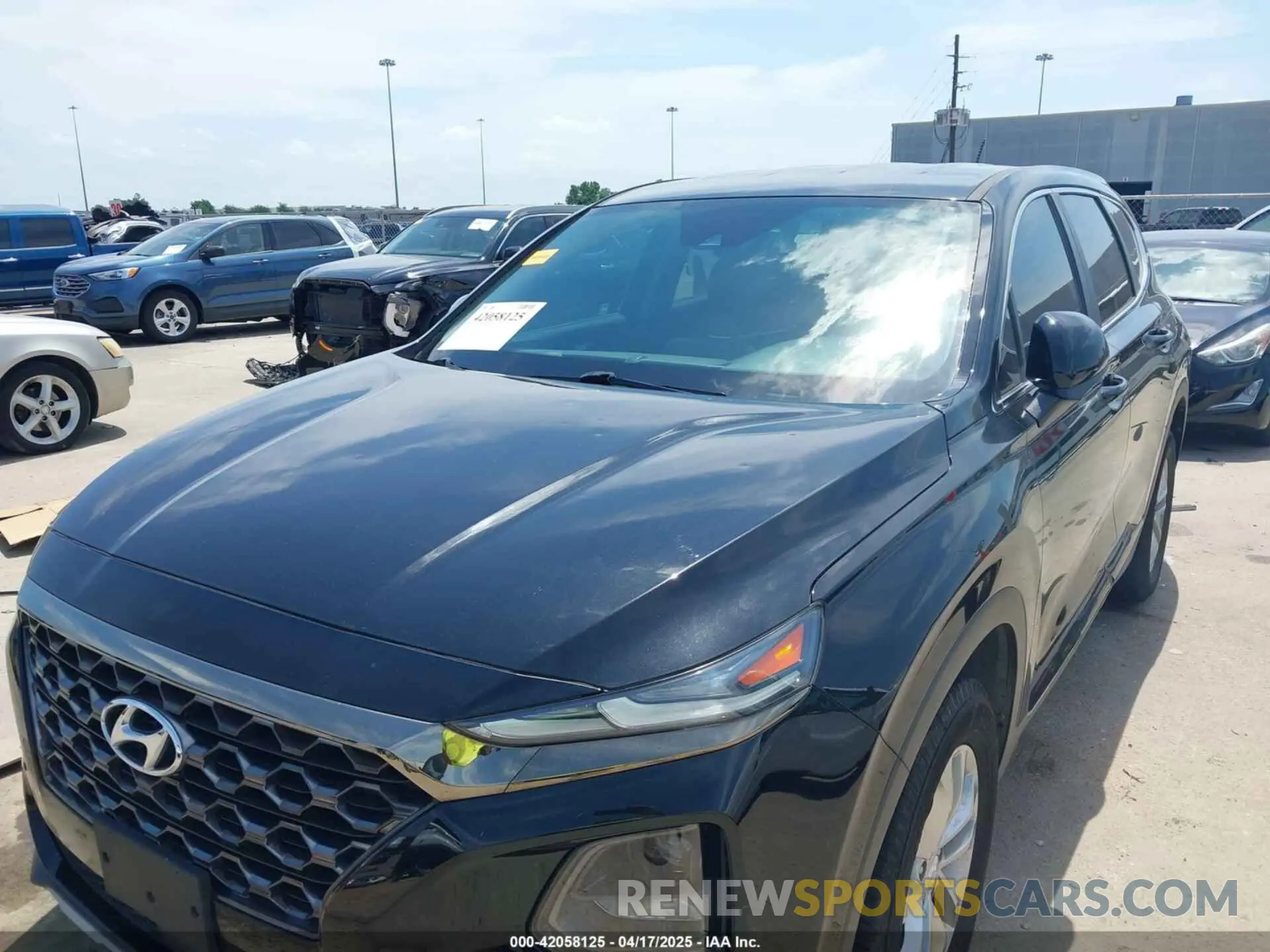 6 fotografías del automóvil dañado 5NMS23AD3KH129780 HYUNDAI SANTA FE 2019