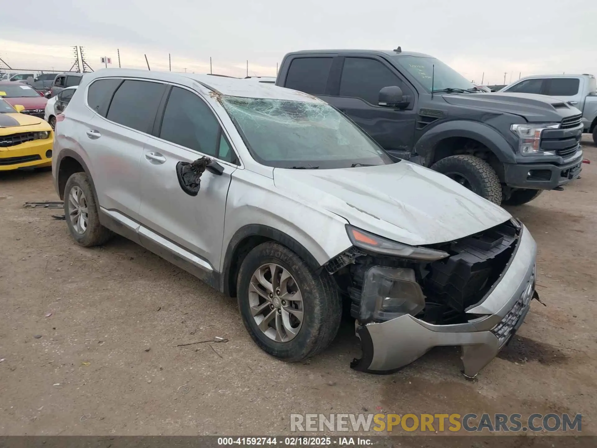 1 fotografías del automóvil dañado 5NMS23AD4KH034838 HYUNDAI SANTA FE 2019