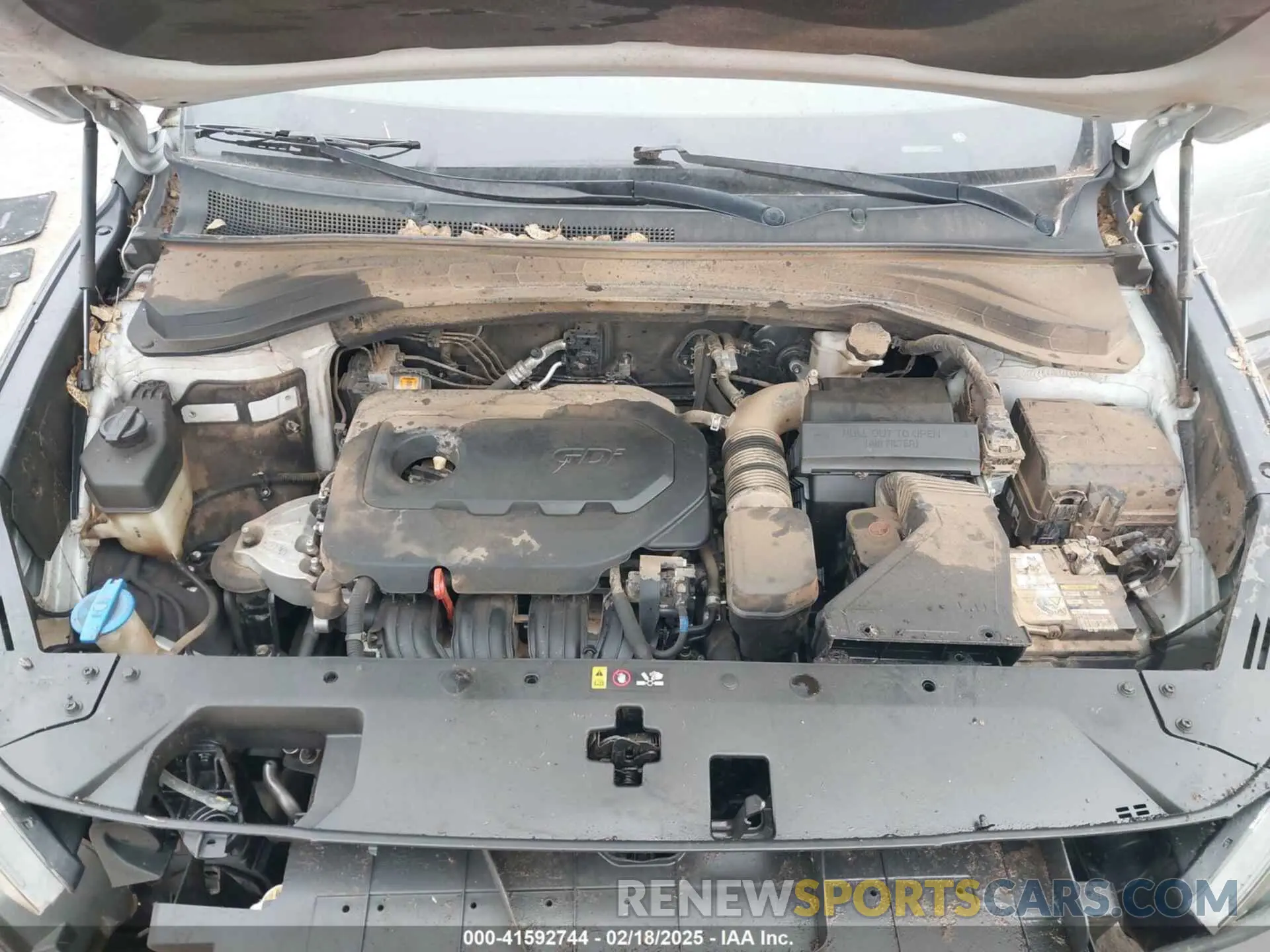 10 fotografías del automóvil dañado 5NMS23AD4KH034838 HYUNDAI SANTA FE 2019