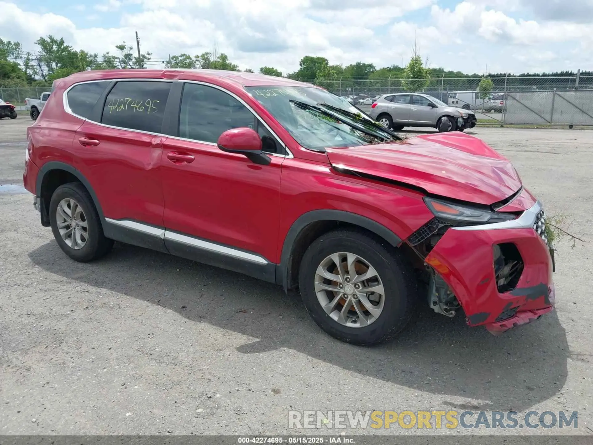 1 fotografías del automóvil dañado 5NMS23AD4KH079360 HYUNDAI SANTA FE 2019