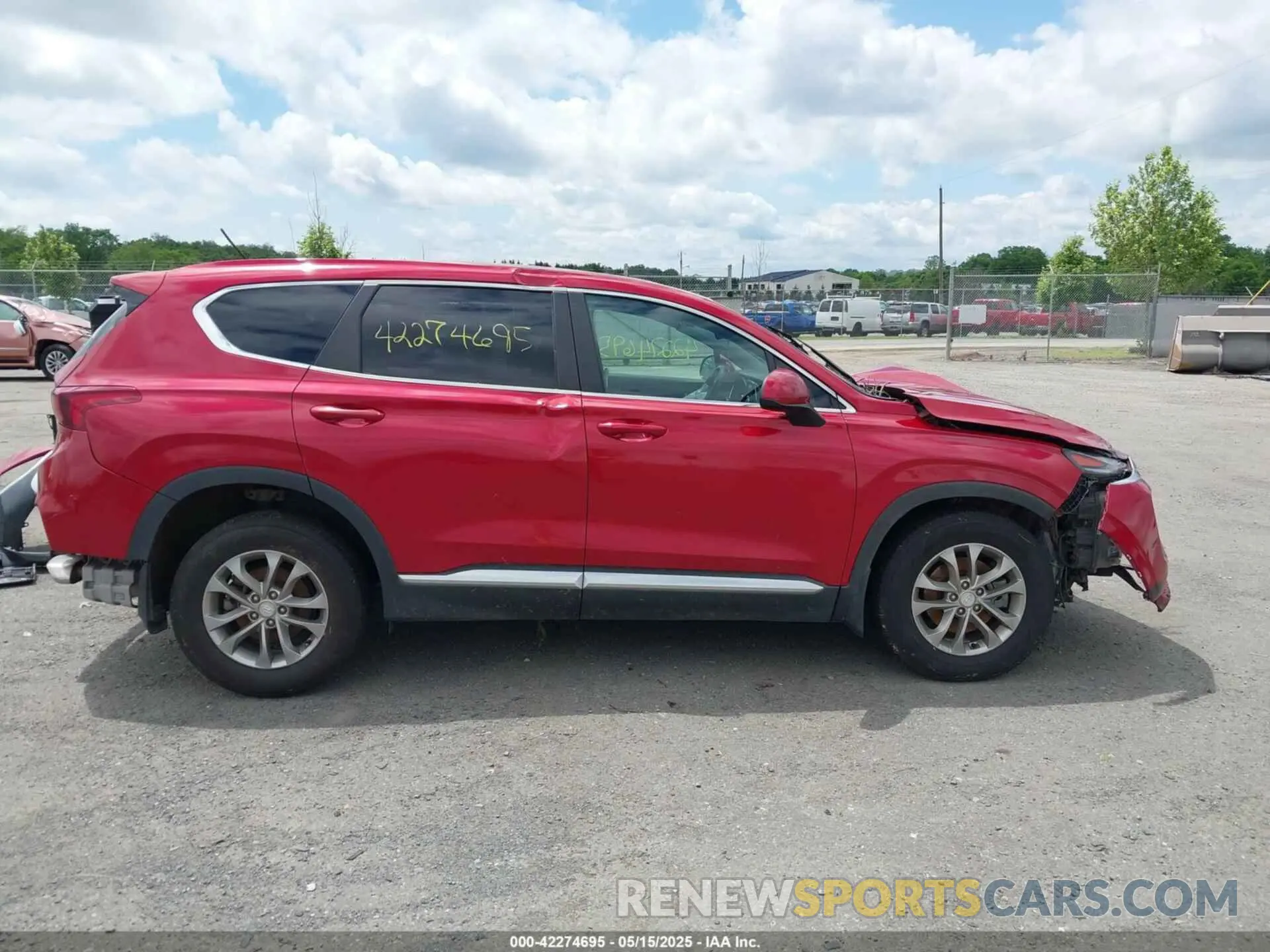 14 fotografías del automóvil dañado 5NMS23AD4KH079360 HYUNDAI SANTA FE 2019
