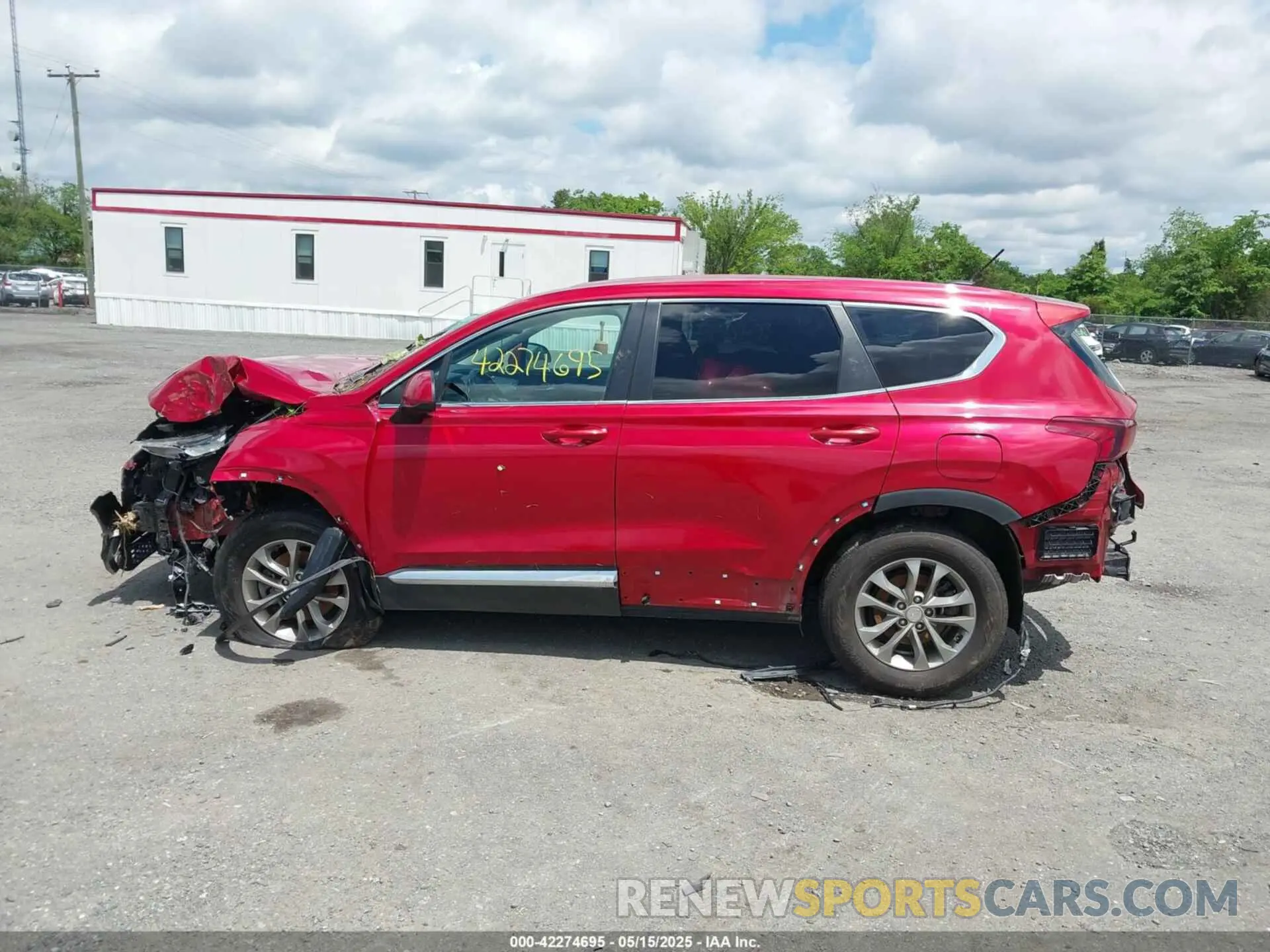 15 fotografías del automóvil dañado 5NMS23AD4KH079360 HYUNDAI SANTA FE 2019