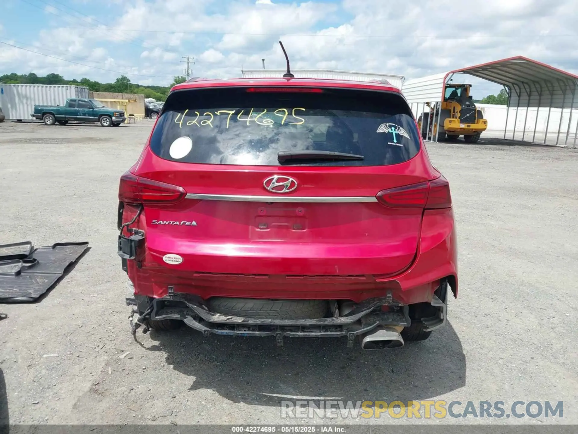 17 fotografías del automóvil dañado 5NMS23AD4KH079360 HYUNDAI SANTA FE 2019