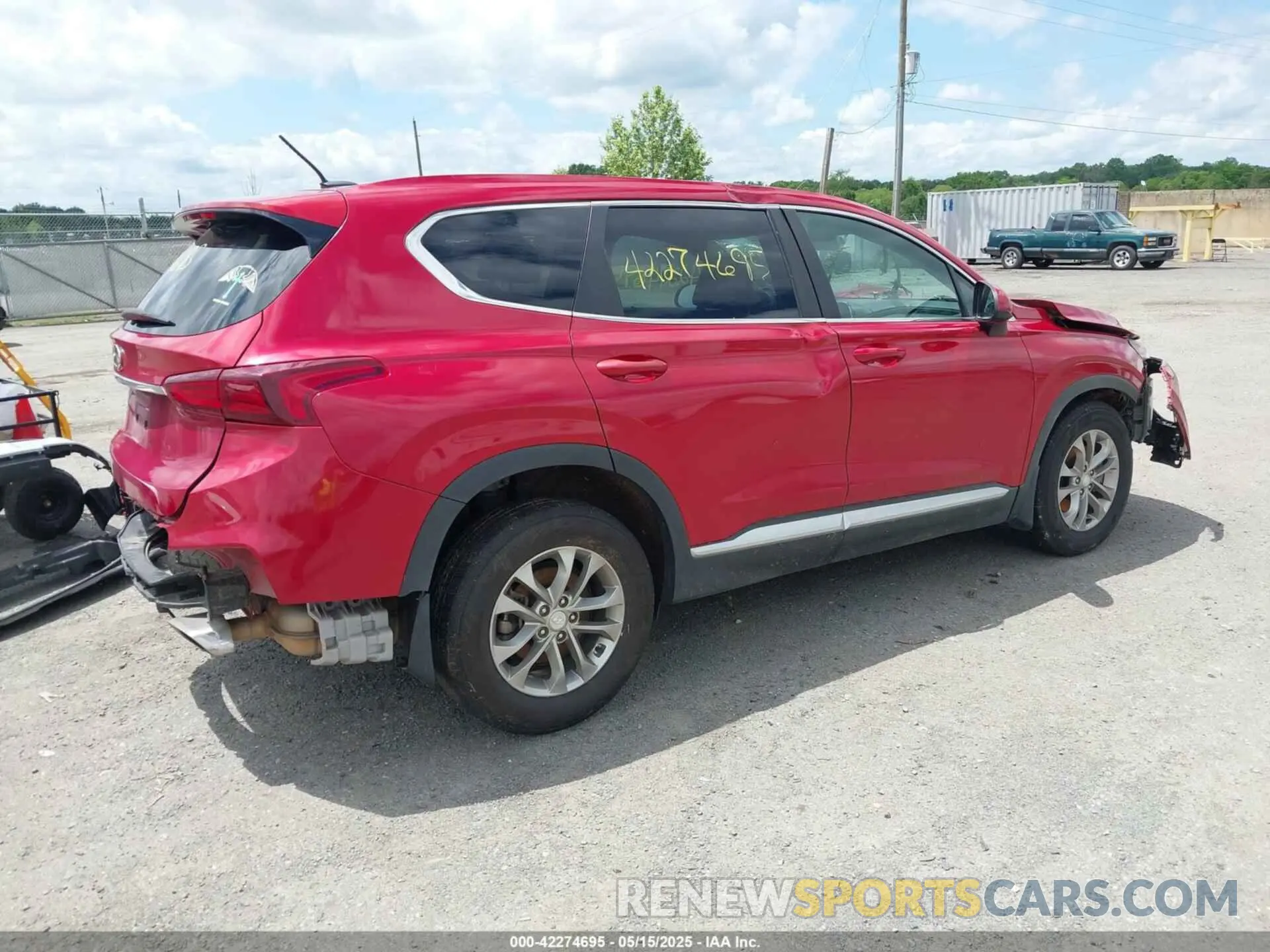 4 fotografías del automóvil dañado 5NMS23AD4KH079360 HYUNDAI SANTA FE 2019