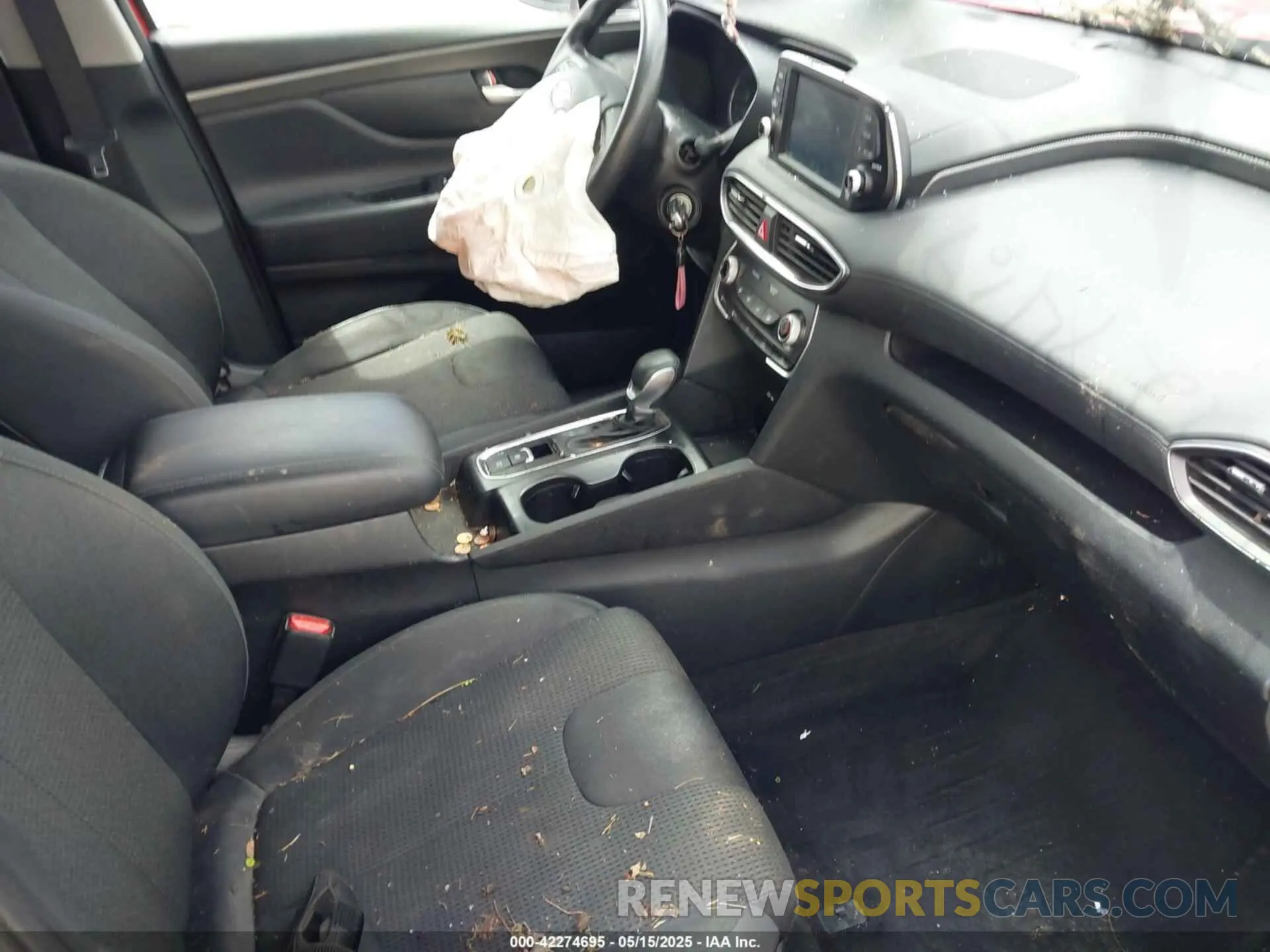 5 fotografías del automóvil dañado 5NMS23AD4KH079360 HYUNDAI SANTA FE 2019