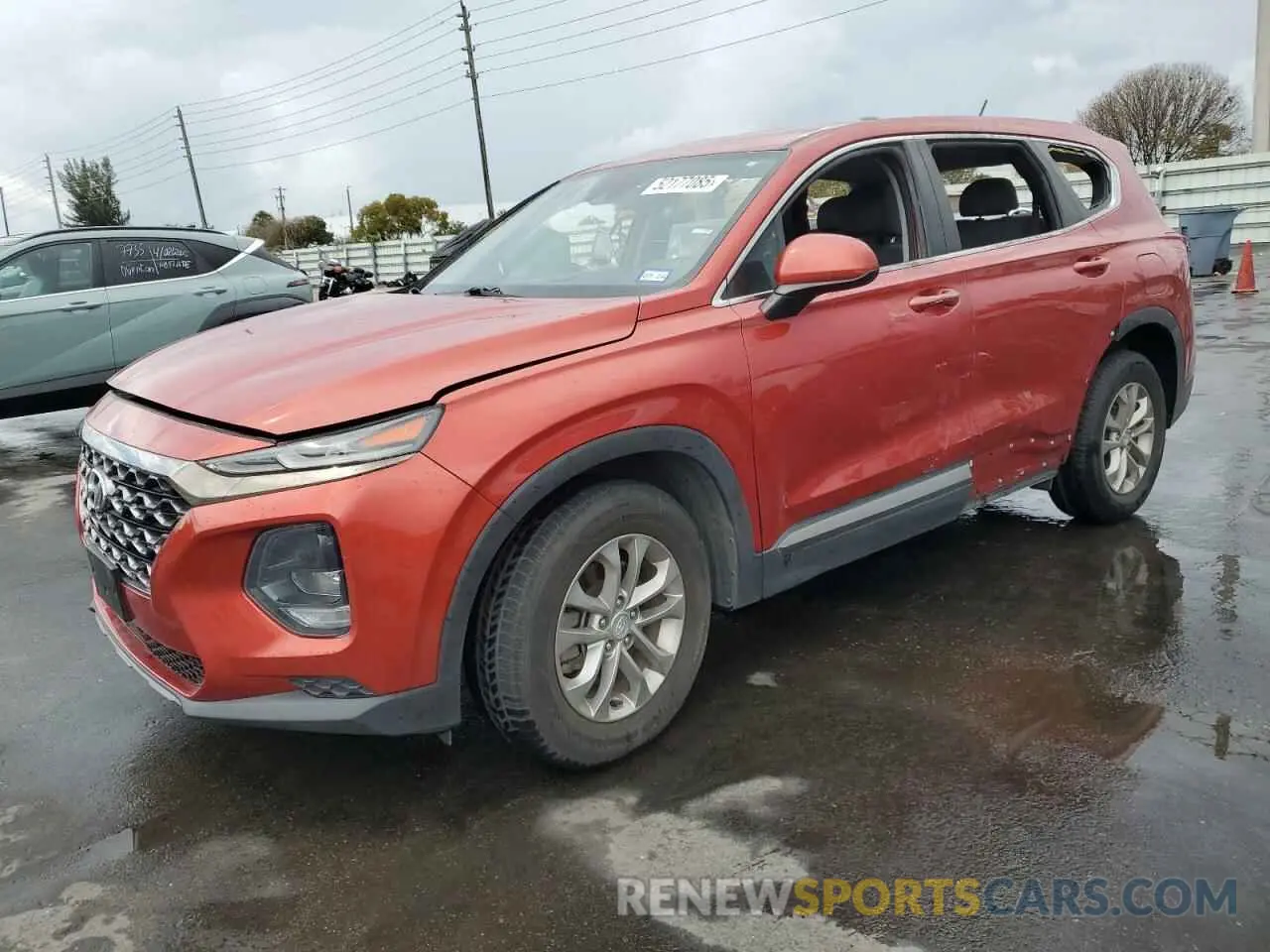 1 fotografías del automóvil dañado 5NMS23AD4KH096160 HYUNDAI SANTA FE 2019