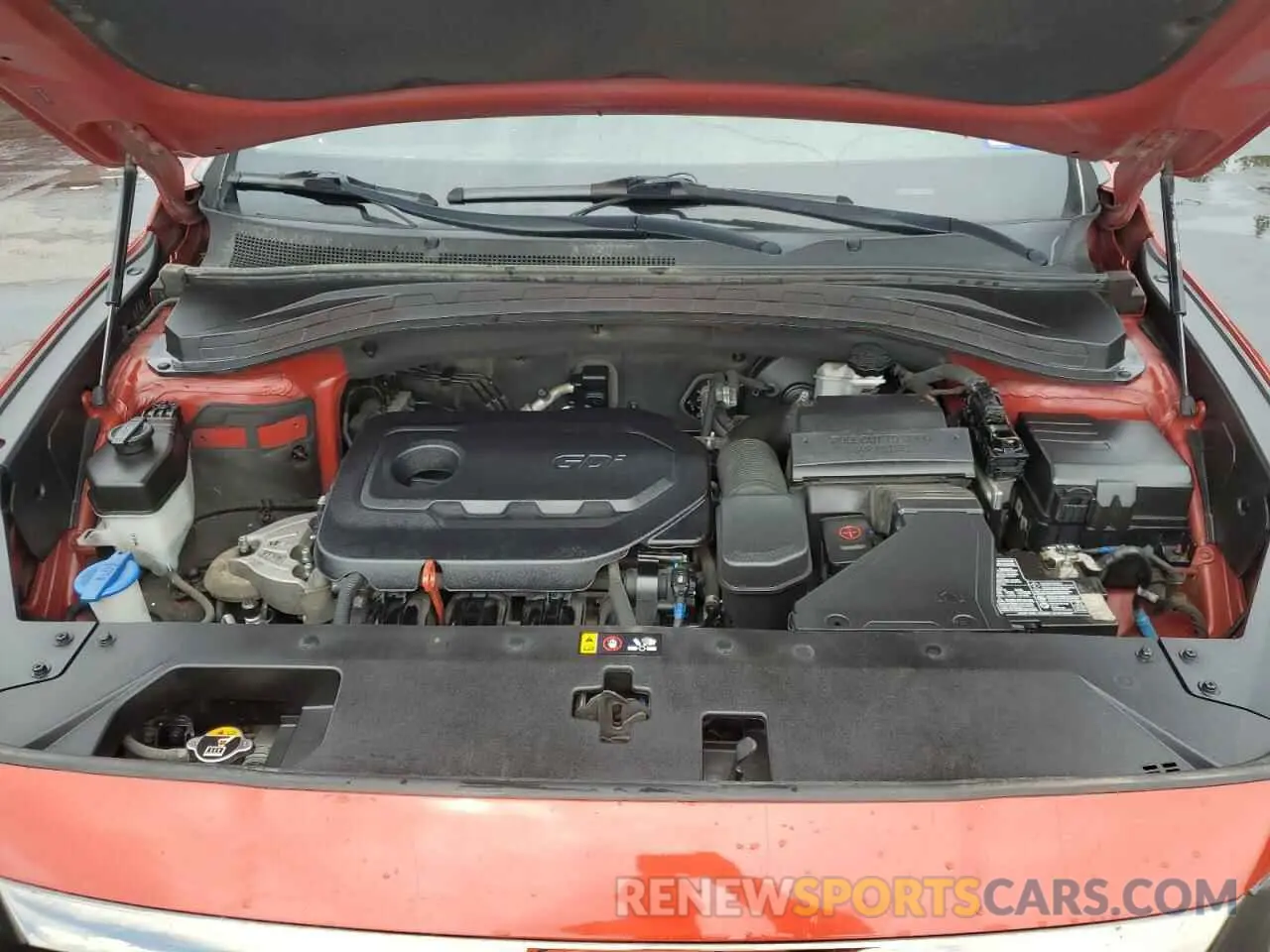 12 fotografías del automóvil dañado 5NMS23AD4KH096160 HYUNDAI SANTA FE 2019