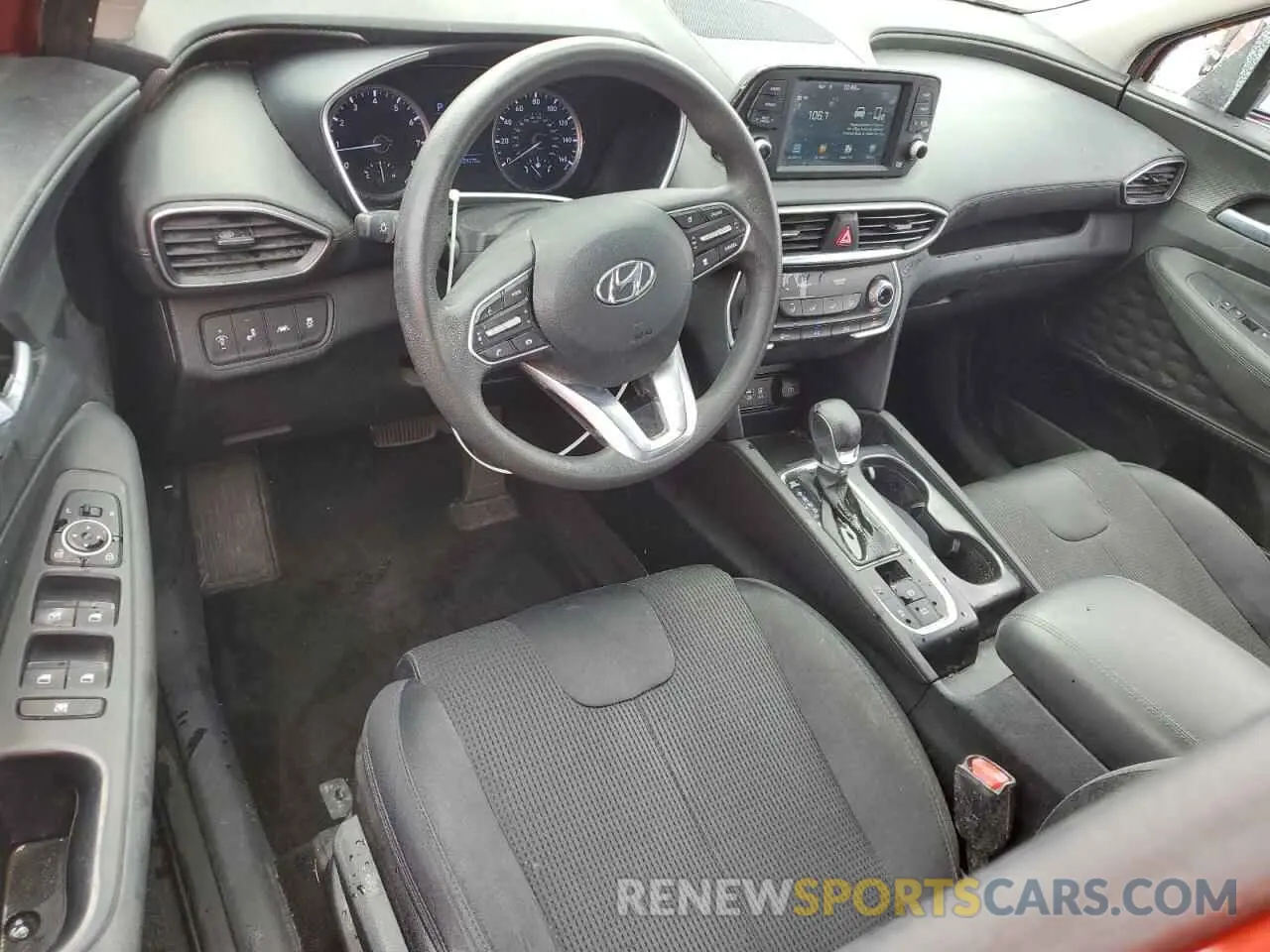 8 fotografías del automóvil dañado 5NMS23AD4KH096160 HYUNDAI SANTA FE 2019