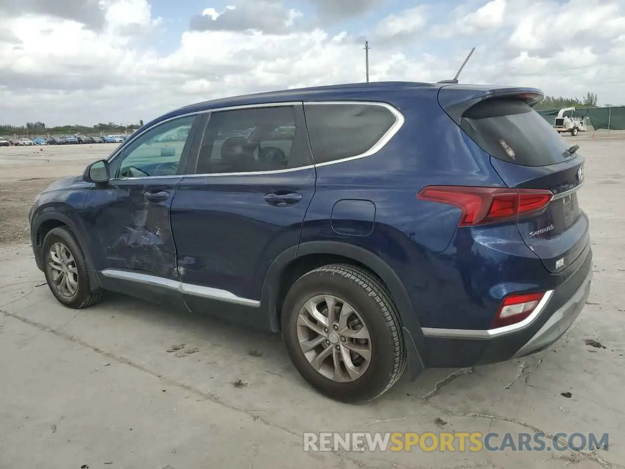 2 fotografías del automóvil dañado 5NMS23AD5KH128369 HYUNDAI SANTA FE 2019