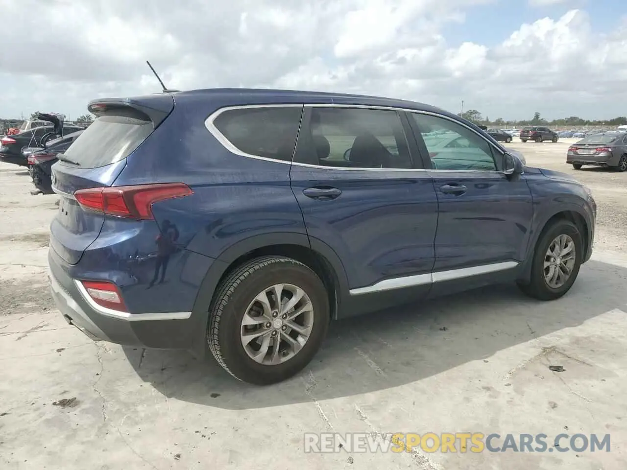 3 fotografías del automóvil dañado 5NMS23AD5KH128369 HYUNDAI SANTA FE 2019
