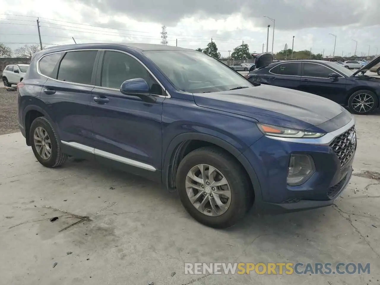 4 fotografías del automóvil dañado 5NMS23AD5KH128369 HYUNDAI SANTA FE 2019