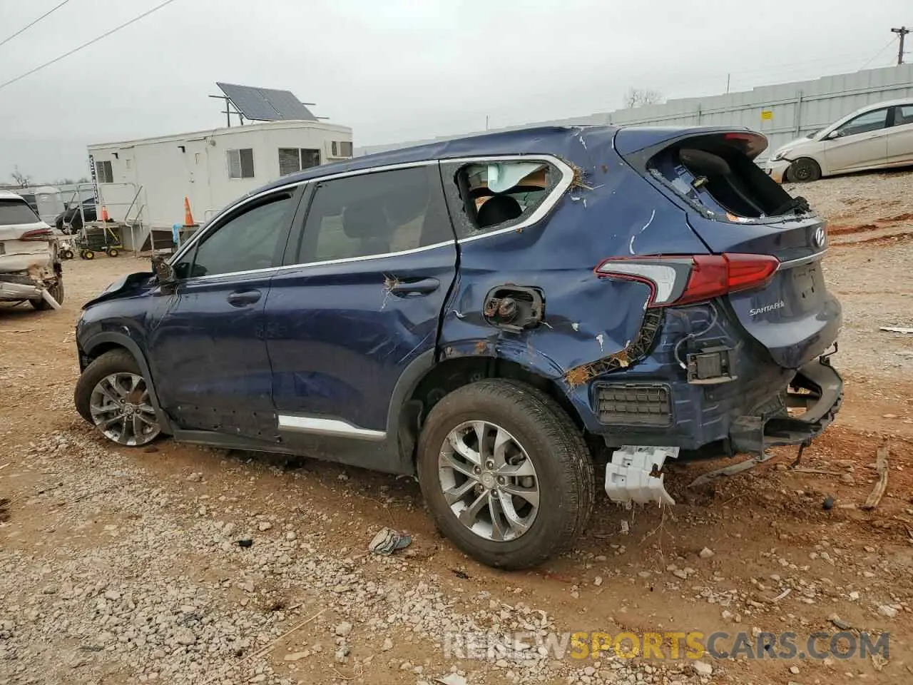 2 fotografías del automóvil dañado 5NMS23AD6KH049065 HYUNDAI SANTA FE 2019