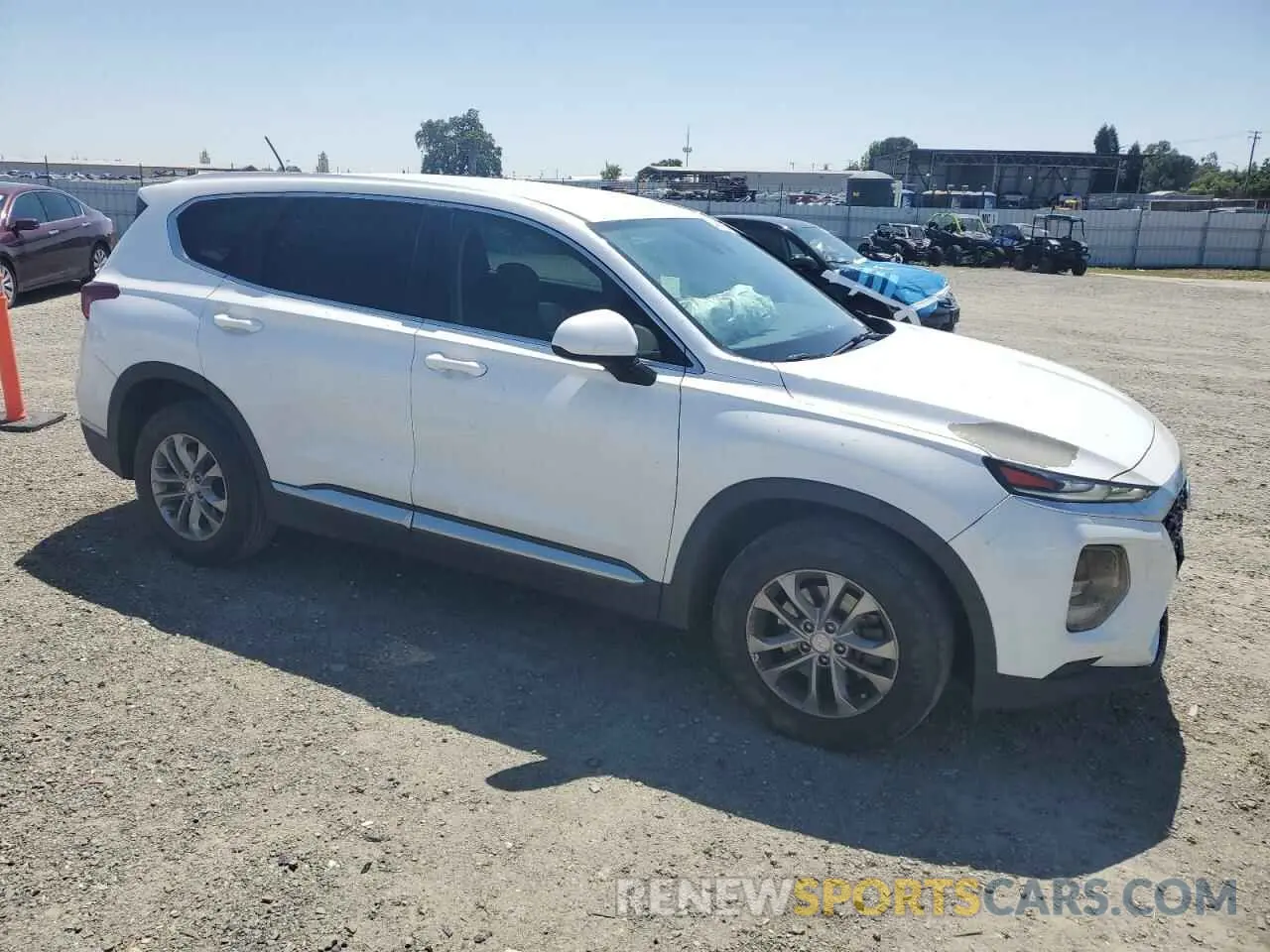 4 fotografías del automóvil dañado 5NMS23AD6KH083202 HYUNDAI SANTA FE 2019