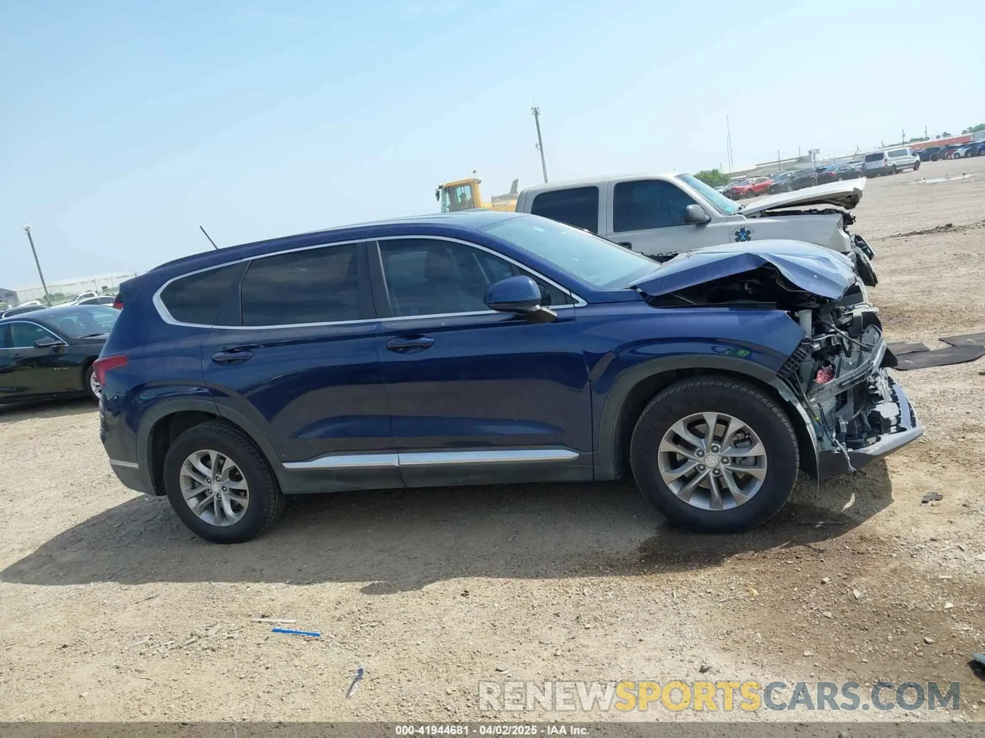 13 fotografías del automóvil dañado 5NMS23AD7KH003101 HYUNDAI SANTA FE 2019