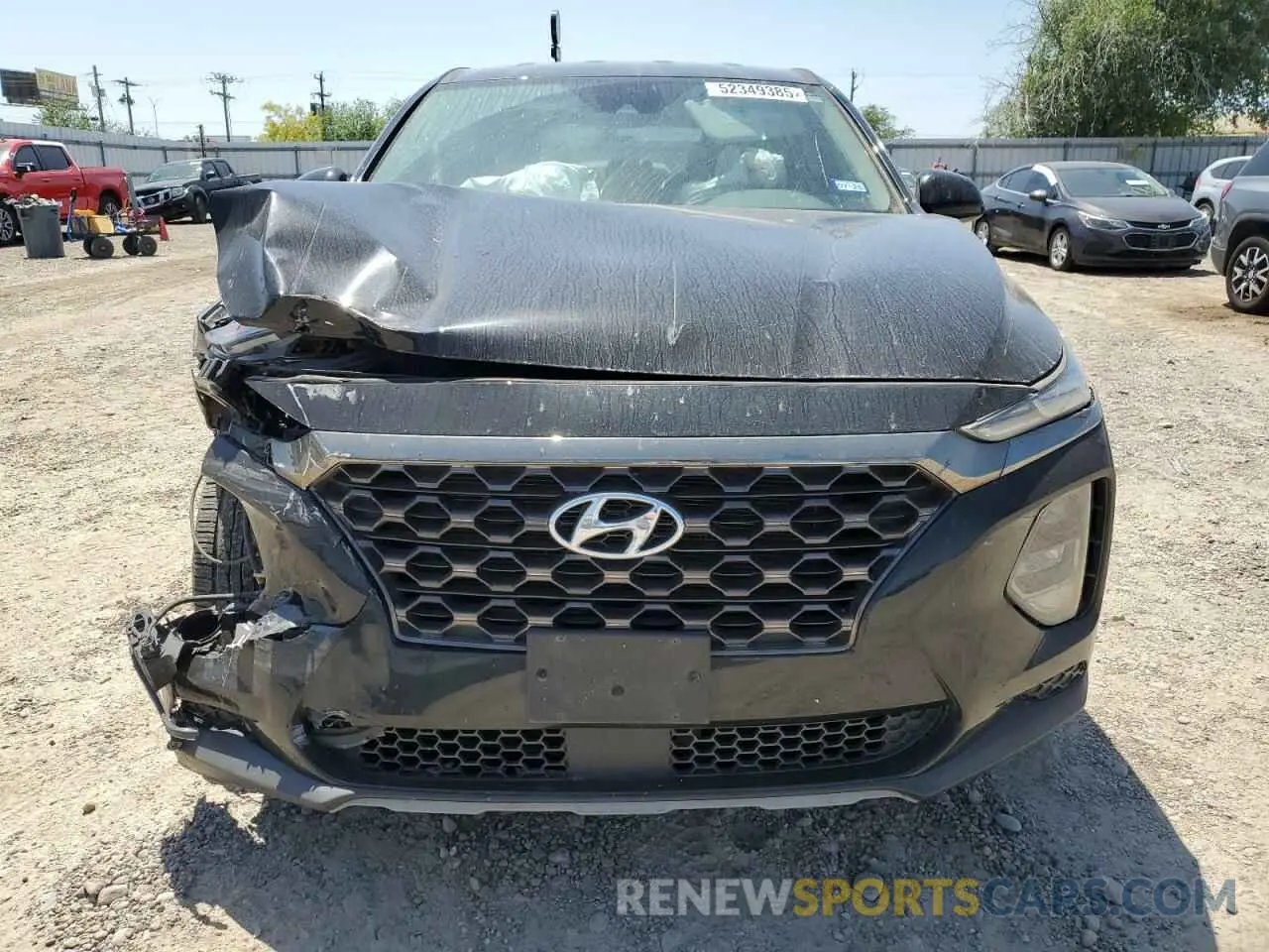 5 fotografías del automóvil dañado 5NMS23AD7KH008783 HYUNDAI SANTA FE 2019
