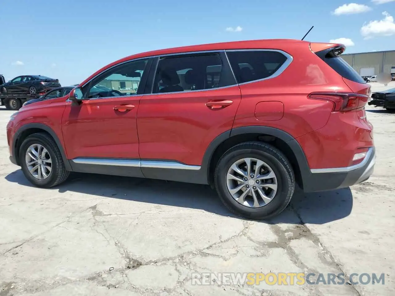 2 fotografías del automóvil dañado 5NMS23AD7KH085721 HYUNDAI SANTA FE 2019