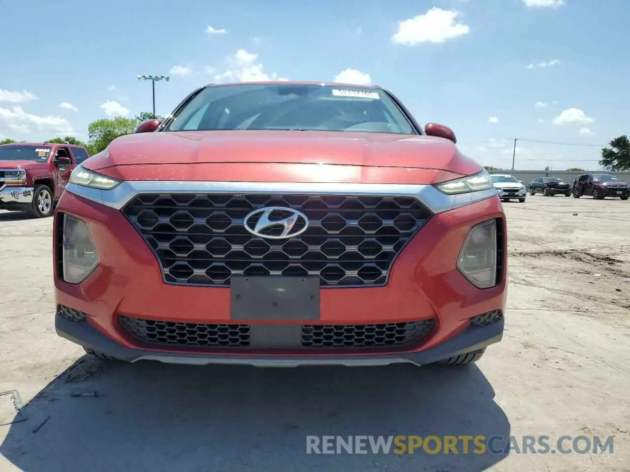 5 fotografías del automóvil dañado 5NMS23AD7KH085721 HYUNDAI SANTA FE 2019