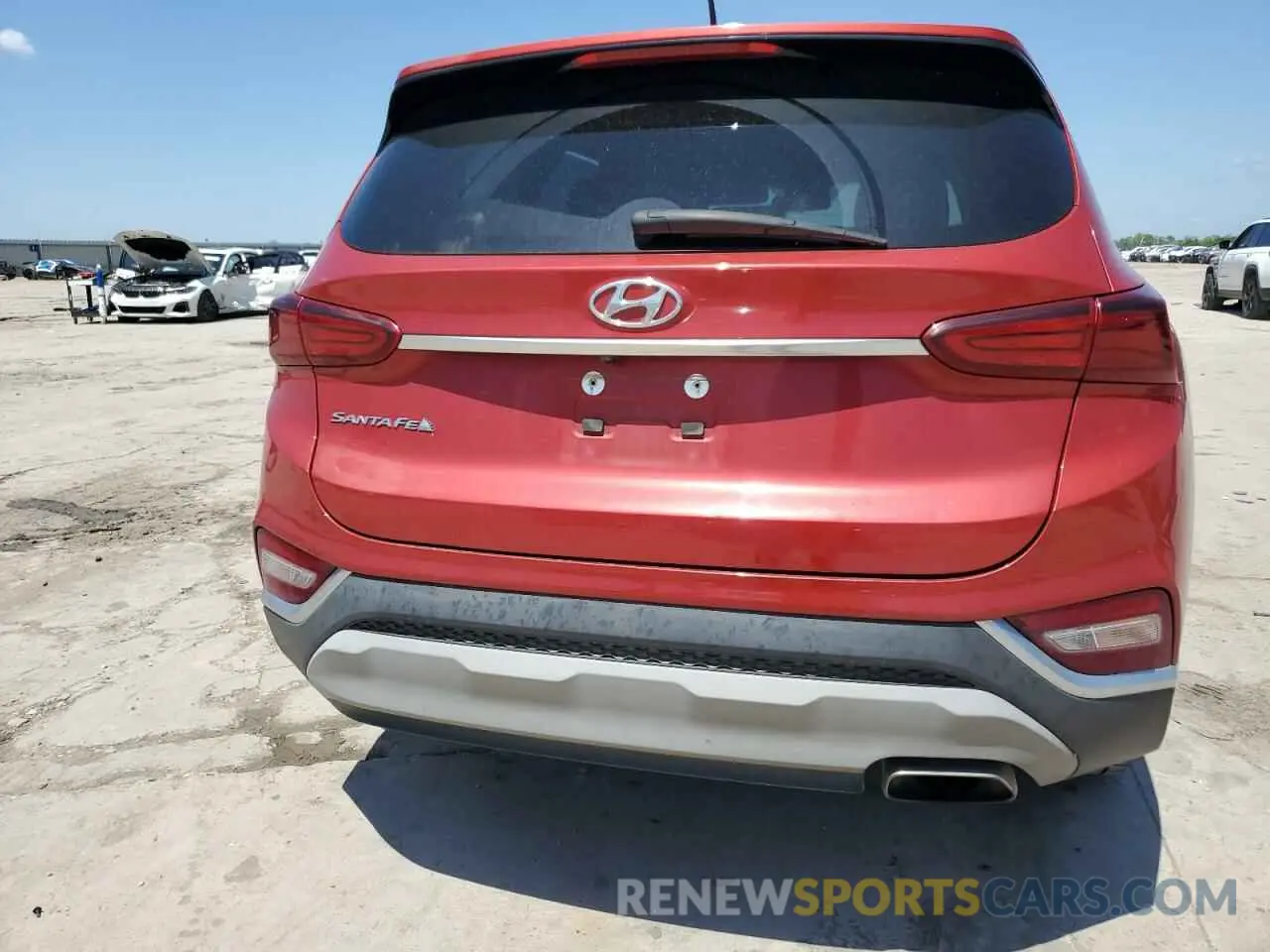 6 fotografías del automóvil dañado 5NMS23AD7KH085721 HYUNDAI SANTA FE 2019