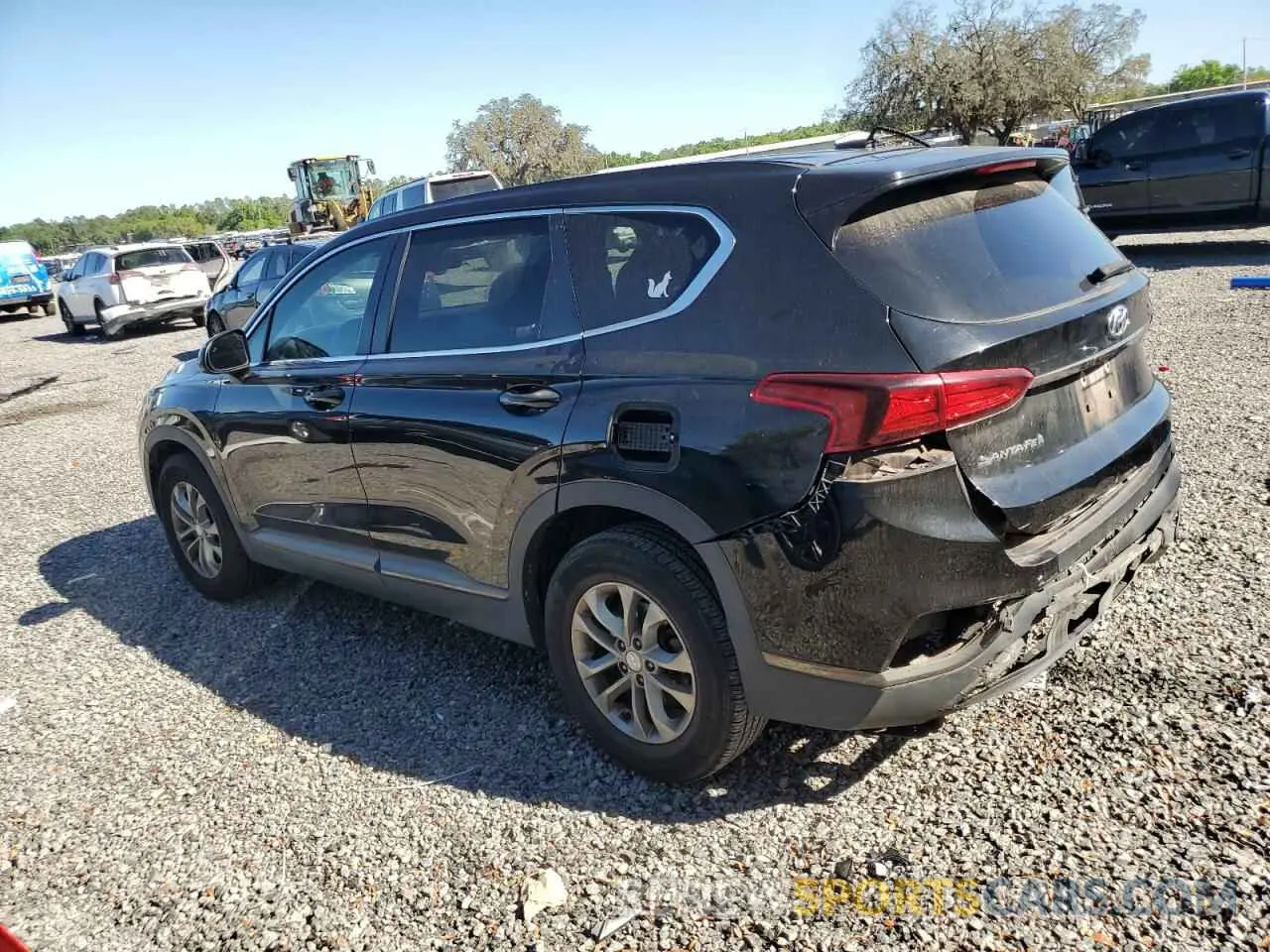 2 fotografías del automóvil dañado 5NMS23AD7KH087453 HYUNDAI SANTA FE 2019