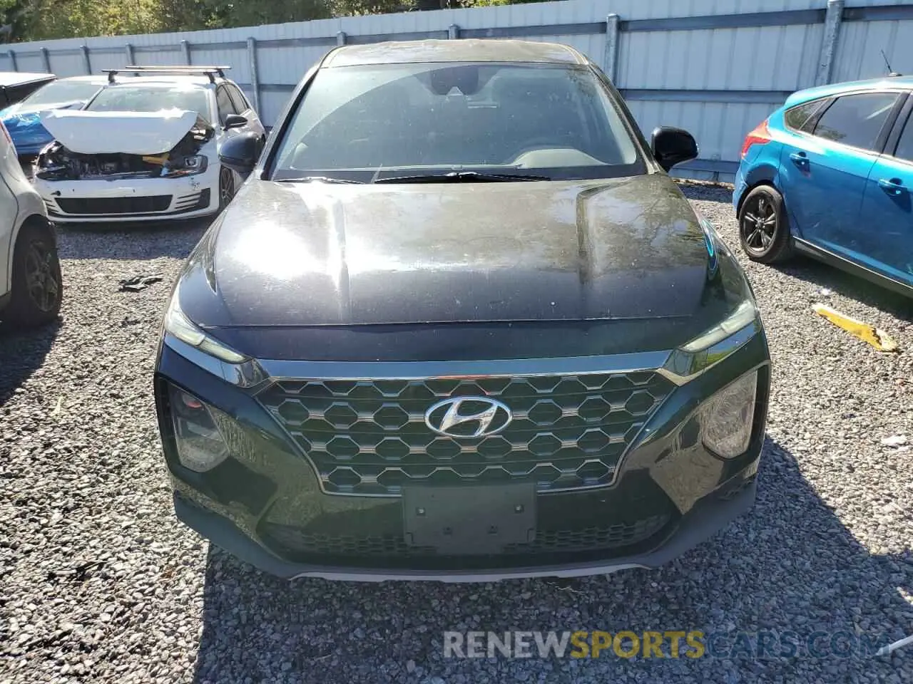 5 fotografías del automóvil dañado 5NMS23AD7KH087453 HYUNDAI SANTA FE 2019