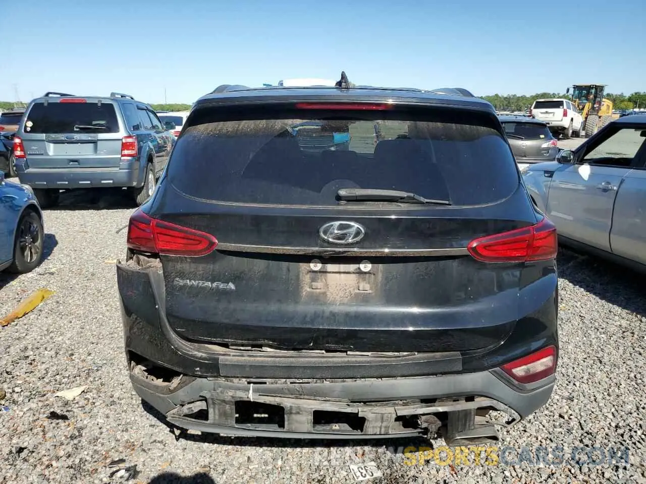 6 fotografías del automóvil dañado 5NMS23AD7KH087453 HYUNDAI SANTA FE 2019
