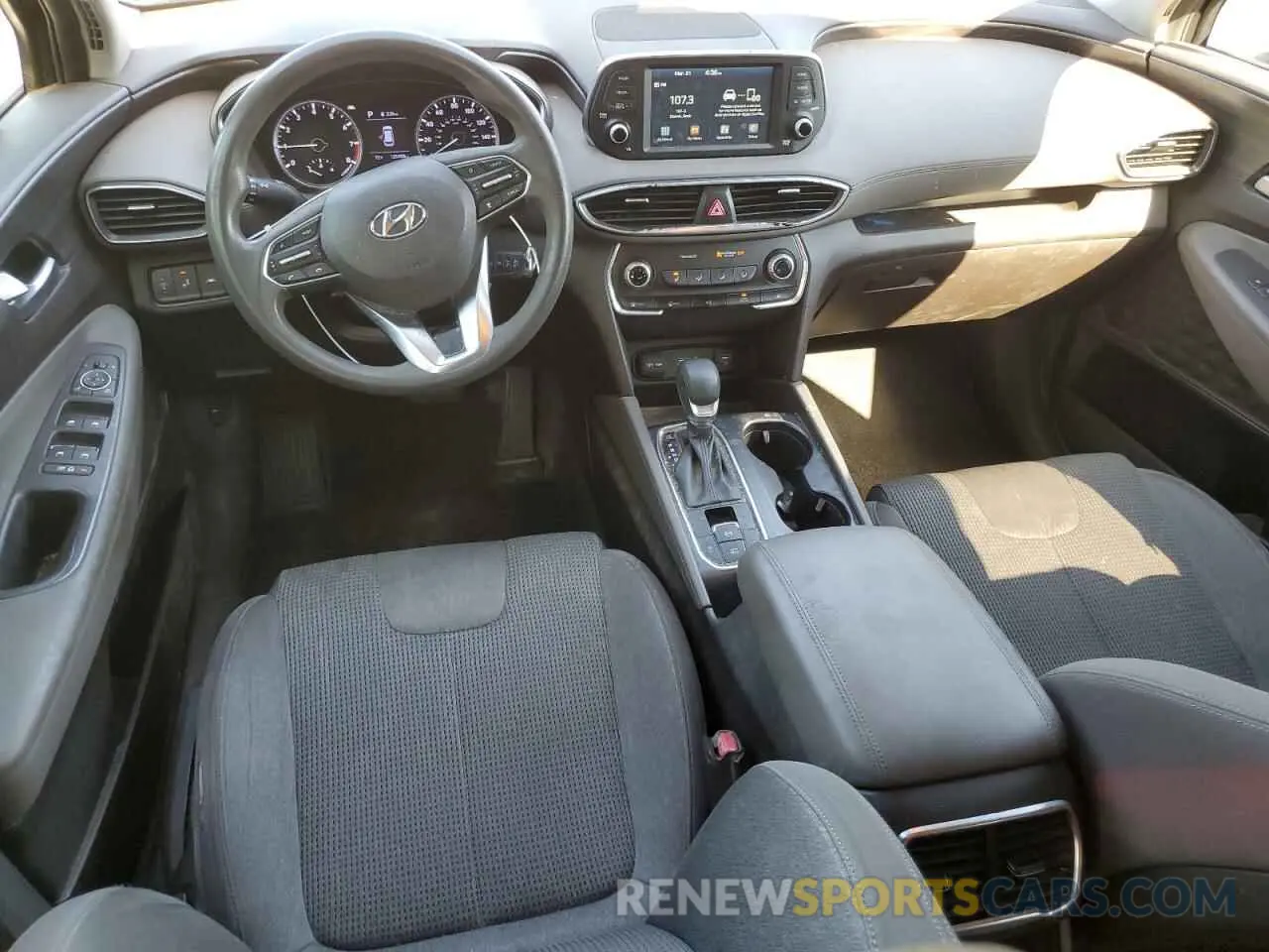 8 fotografías del automóvil dañado 5NMS23AD7KH087453 HYUNDAI SANTA FE 2019