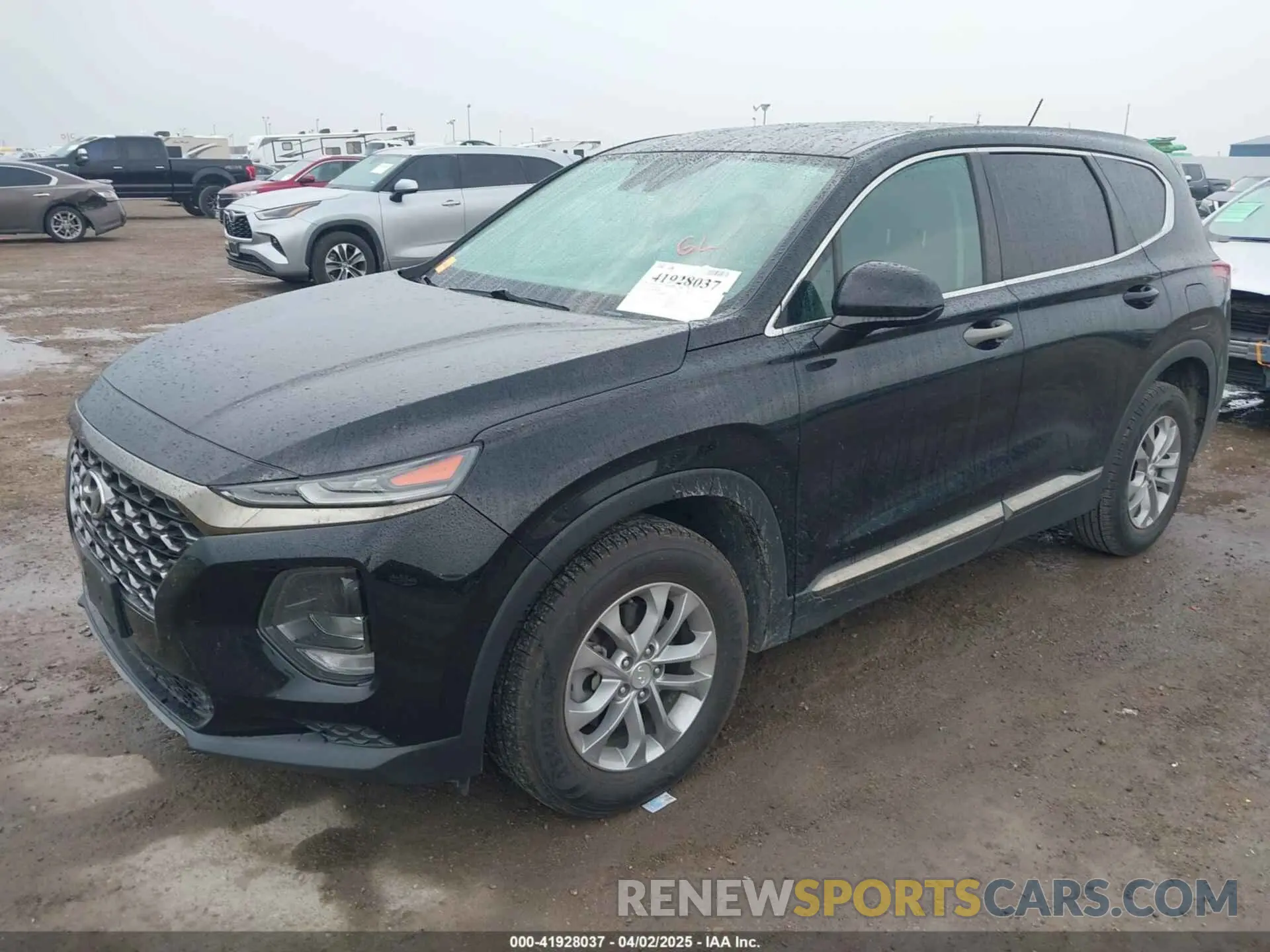 2 fotografías del automóvil dañado 5NMS23AD8KH097795 HYUNDAI SANTA FE 2019