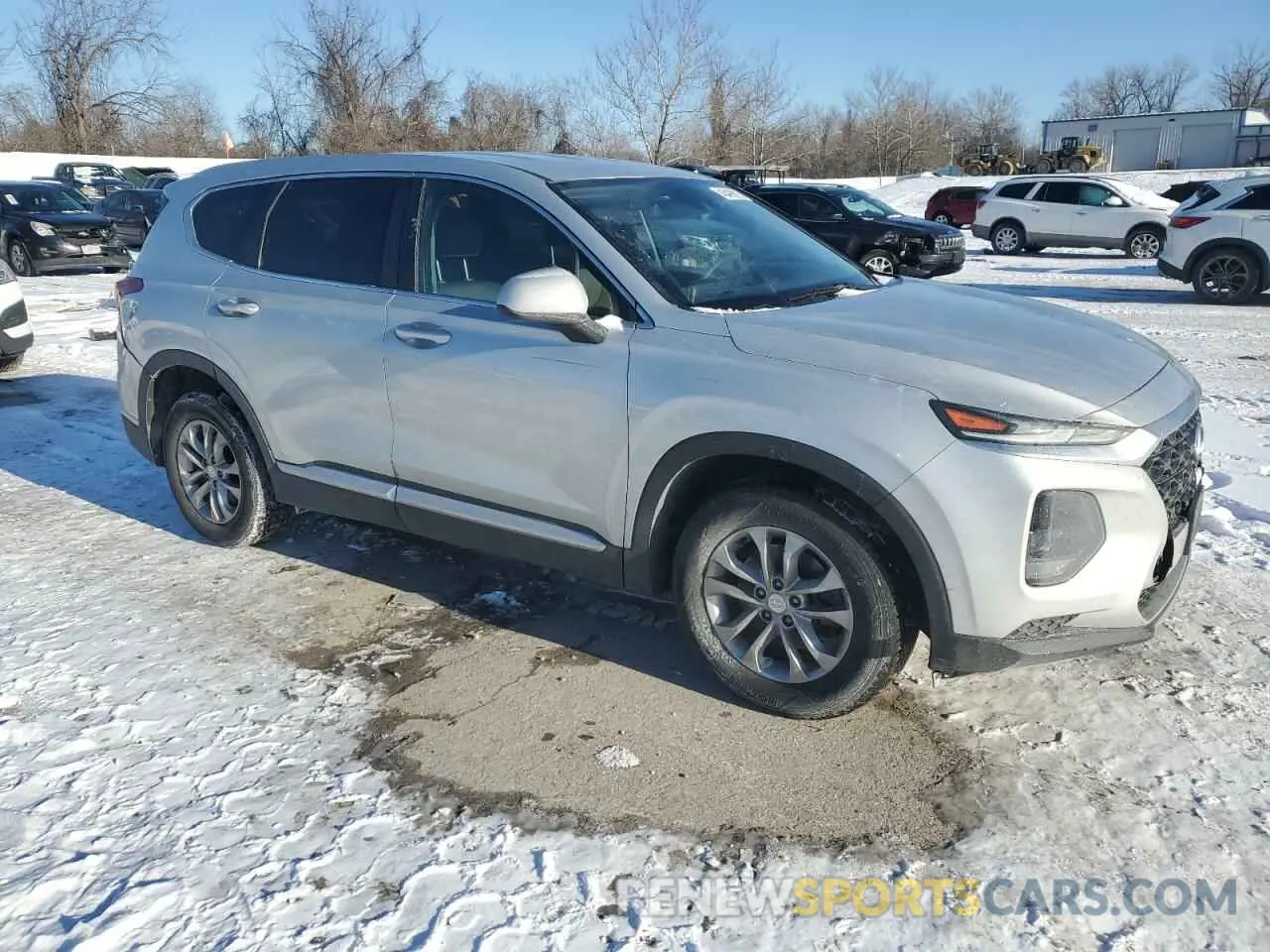 4 fotografías del automóvil dañado 5NMS23AD8KH117866 HYUNDAI SANTA FE 2019