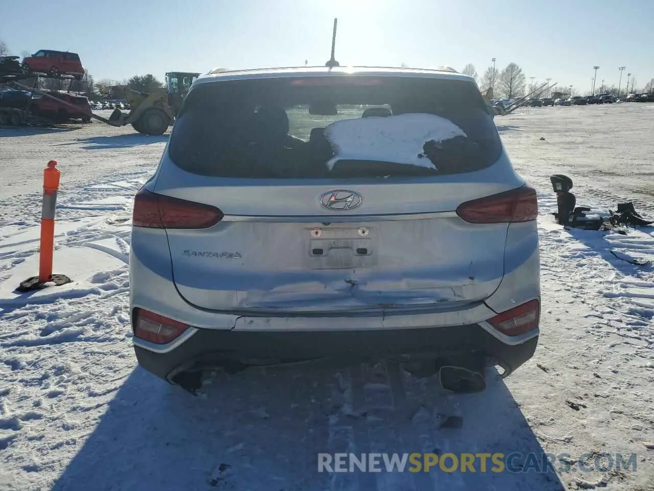 6 fotografías del automóvil dañado 5NMS23AD8KH117866 HYUNDAI SANTA FE 2019