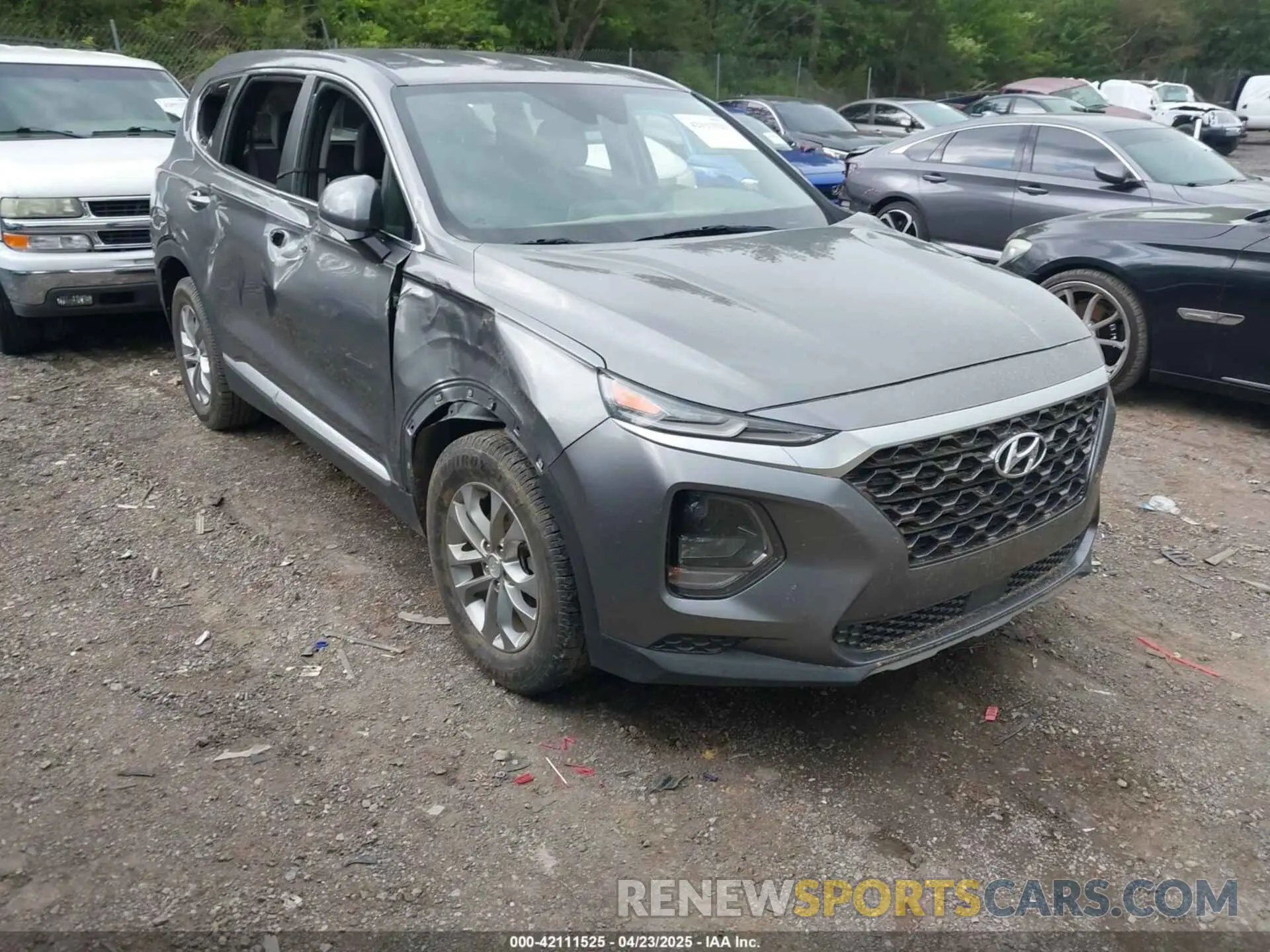 1 fotografías del automóvil dañado 5NMS23AD8KH126387 HYUNDAI SANTA FE 2019