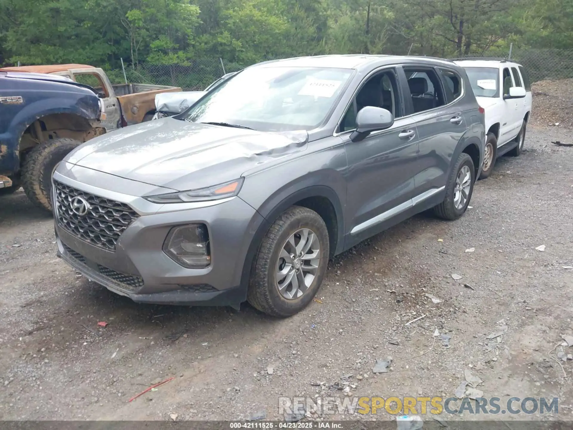 2 fotografías del automóvil dañado 5NMS23AD8KH126387 HYUNDAI SANTA FE 2019