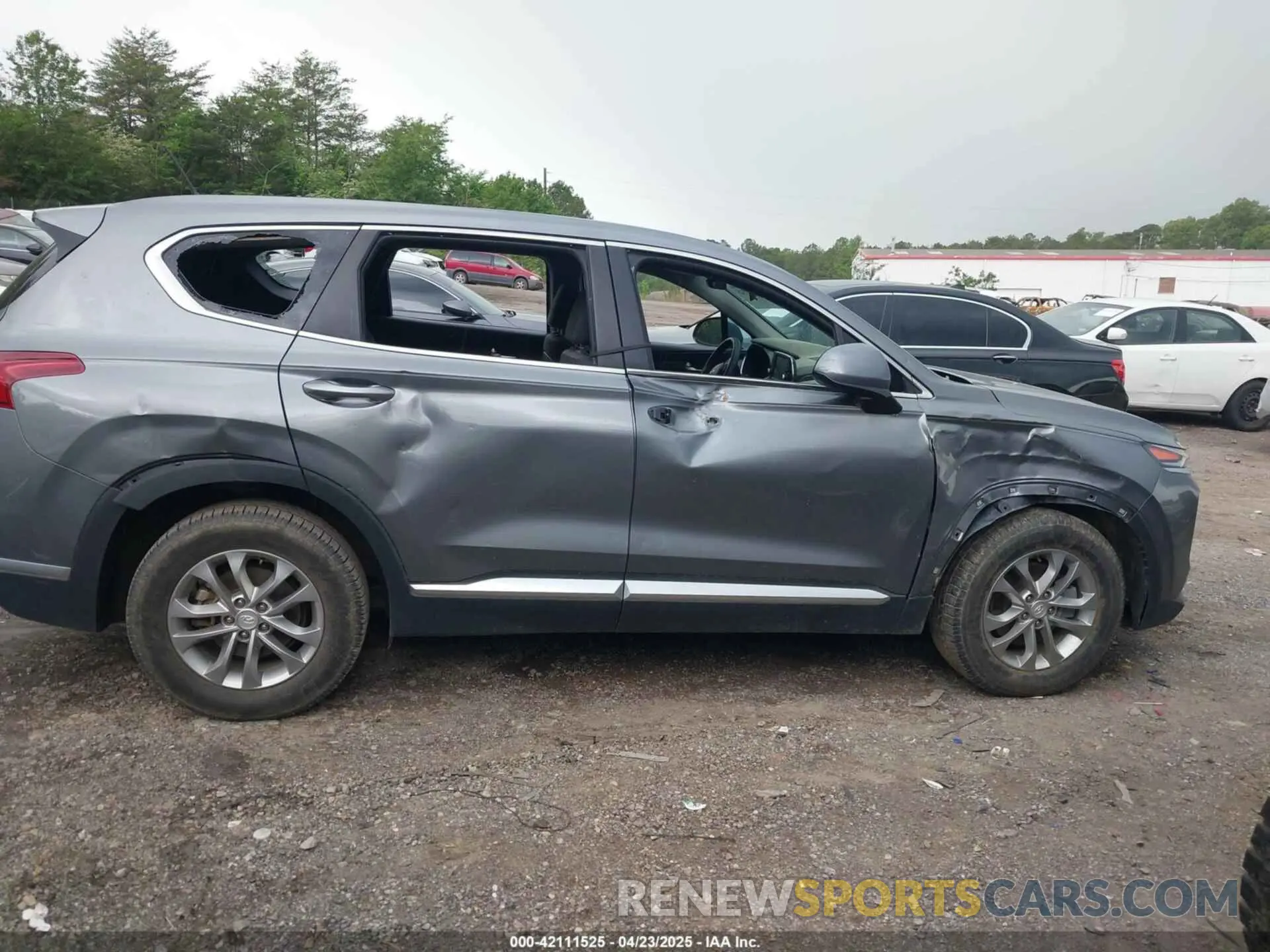 6 fotografías del automóvil dañado 5NMS23AD8KH126387 HYUNDAI SANTA FE 2019