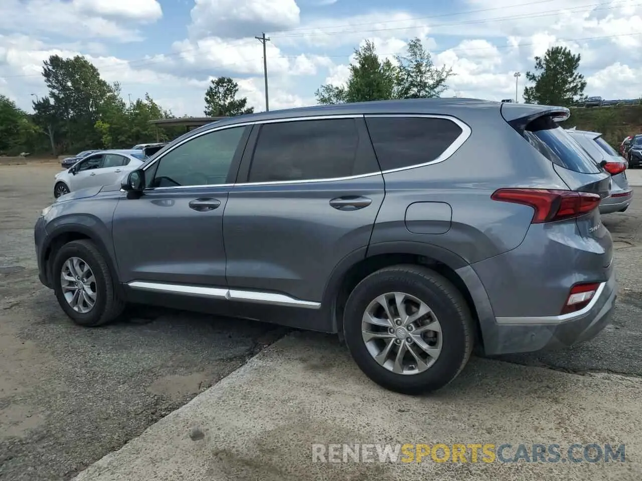 2 fotografías del automóvil dañado 5NMS23AD9KH019915 HYUNDAI SANTA FE 2019