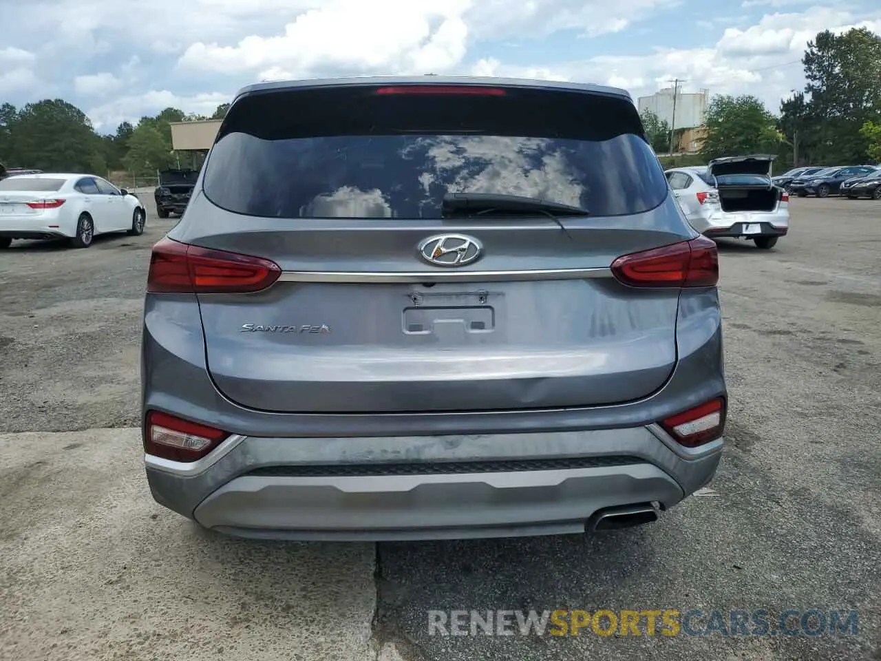6 fotografías del automóvil dañado 5NMS23AD9KH019915 HYUNDAI SANTA FE 2019