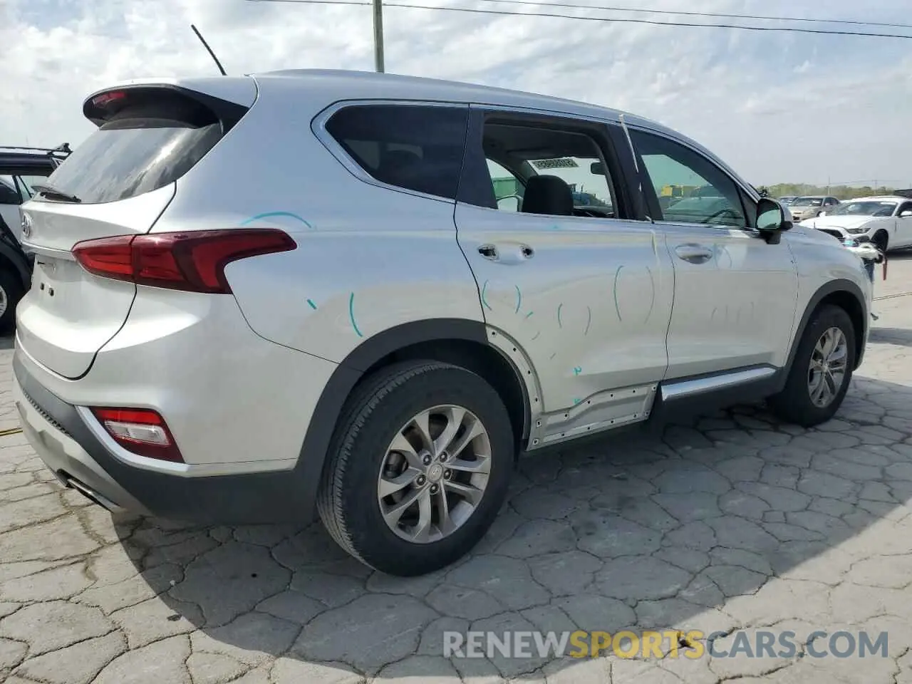 3 fotografías del automóvil dañado 5NMS23ADXKH016781 HYUNDAI SANTA FE 2019