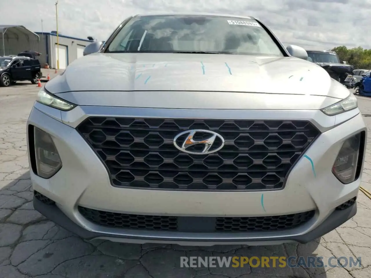 5 fotografías del automóvil dañado 5NMS23ADXKH016781 HYUNDAI SANTA FE 2019