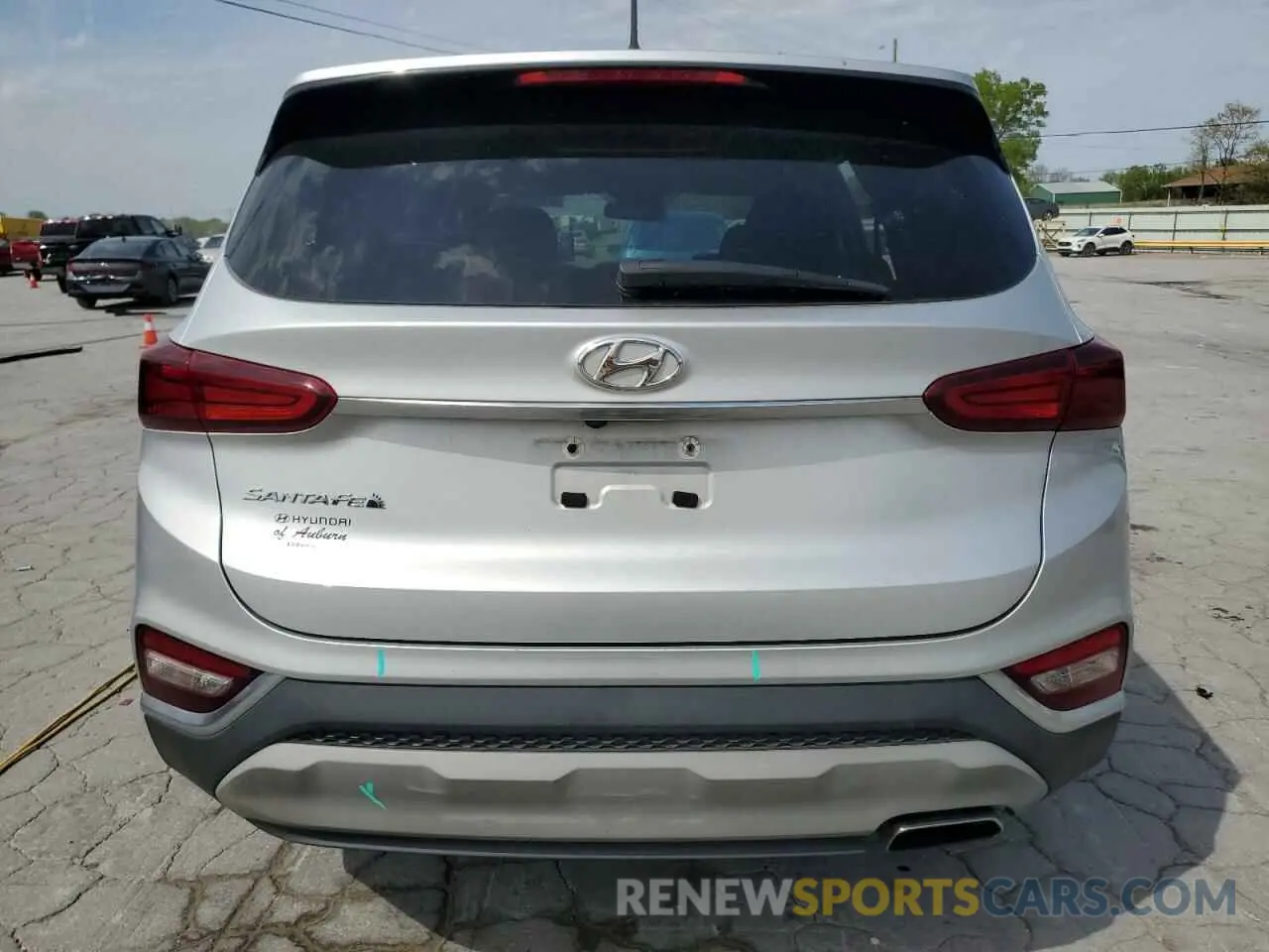 6 fotografías del automóvil dañado 5NMS23ADXKH016781 HYUNDAI SANTA FE 2019