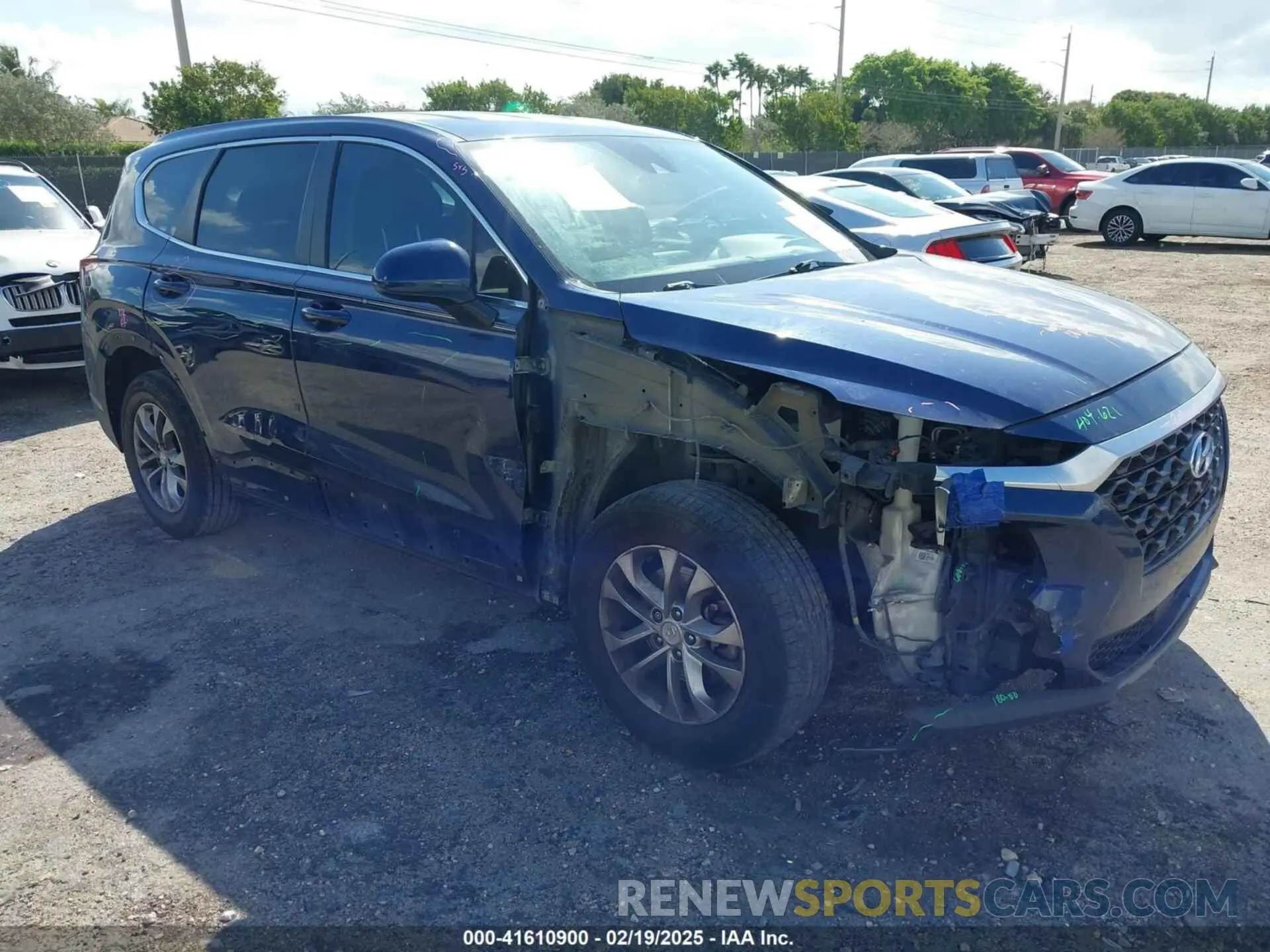 1 fotografías del automóvil dañado 5NMS23ADXKH037890 HYUNDAI SANTA FE 2019